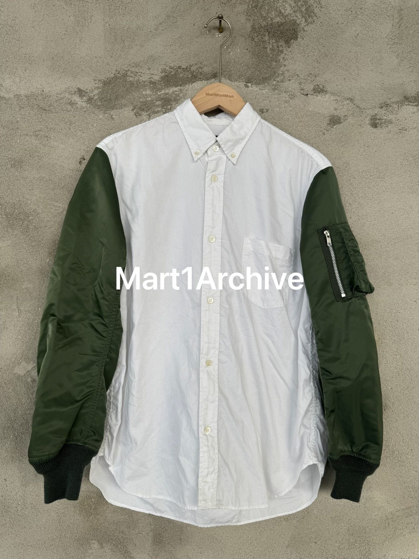 Comme des Garcons Comme des Garçons Homme Bomber Sleeve Shirt Size S Size US S / EU 44-46 / 1 - 2 Thumbnail