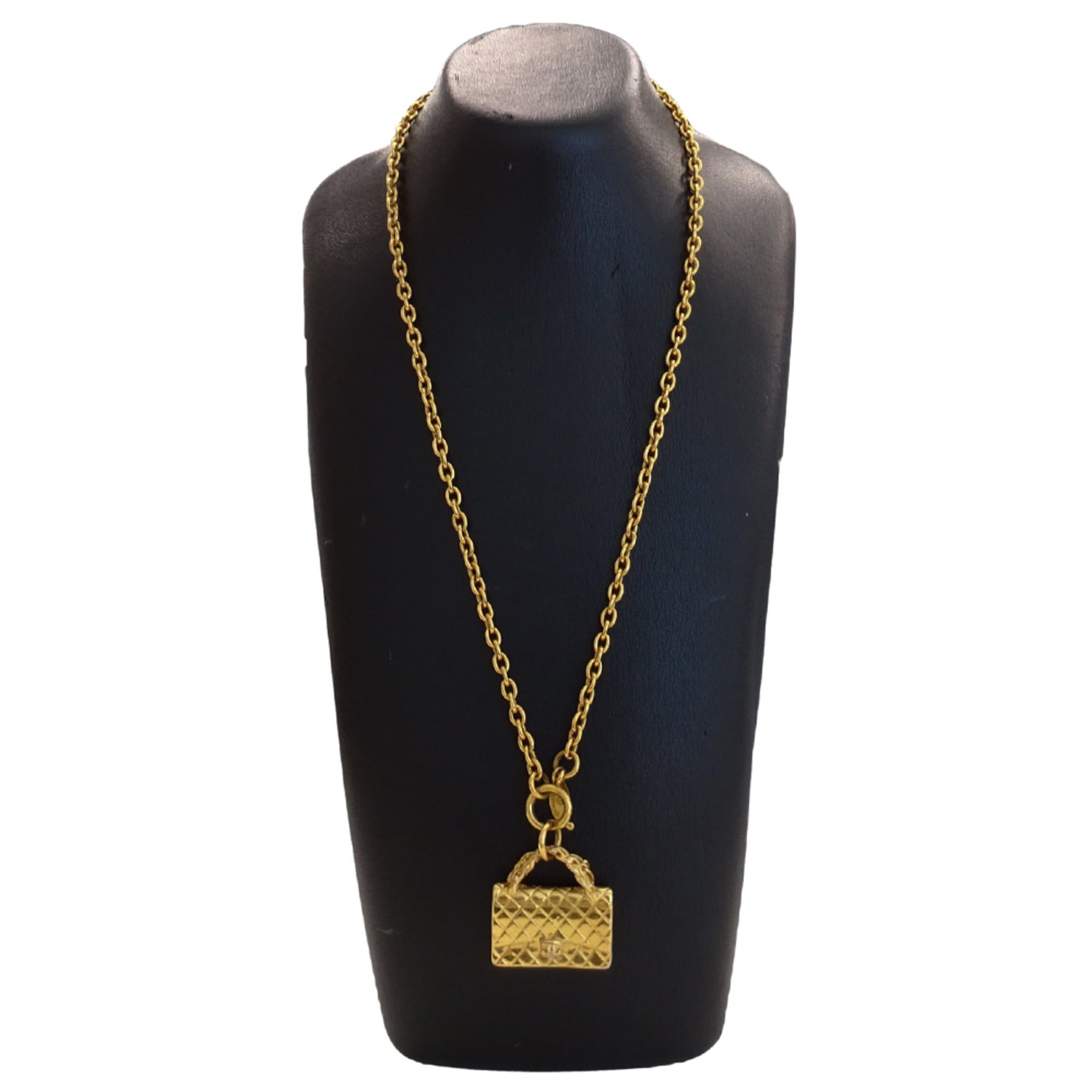 Chanel Chanel Matelassé Necklace for Women and Men, GP Gold, Handbag Motif, Long Size ONE SIZE - 7 Thumbnail