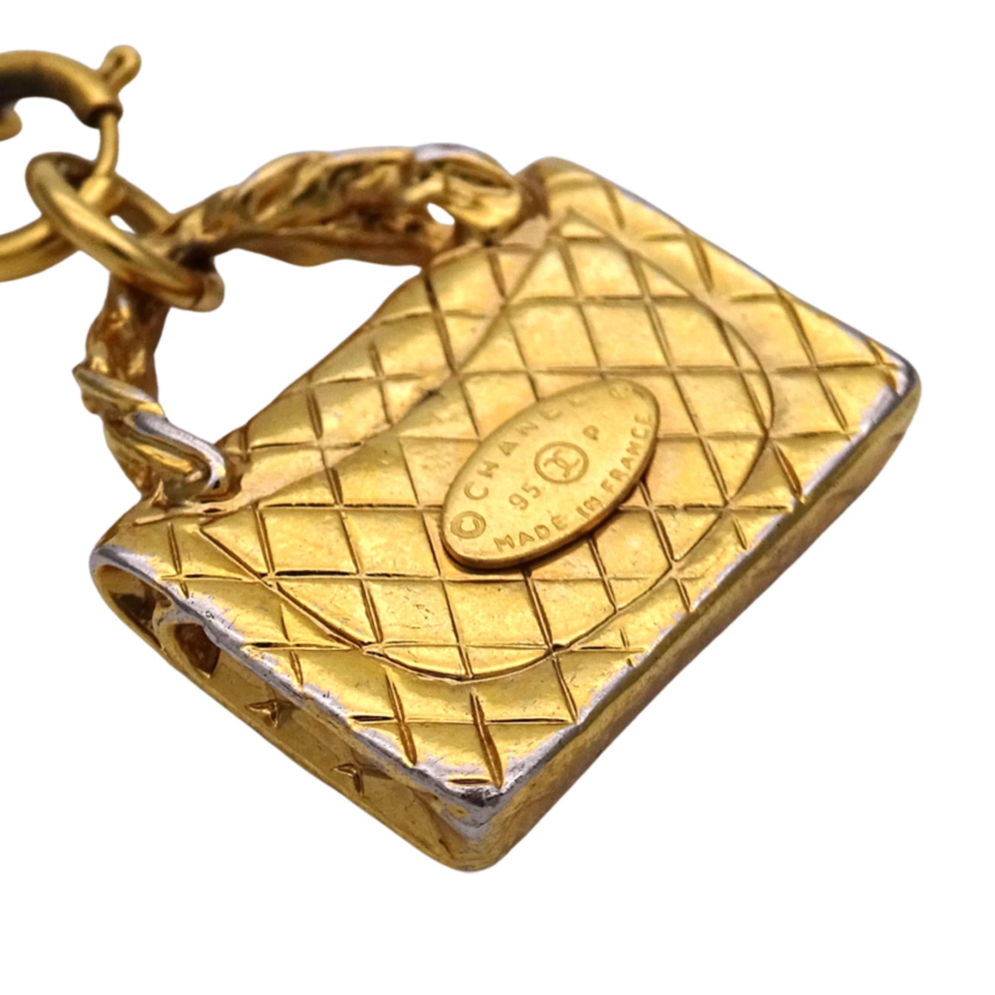 Chanel Chanel Matelassé Necklace for Women and Men, GP Gold, Handbag Motif, Long Size ONE SIZE - 8 Thumbnail