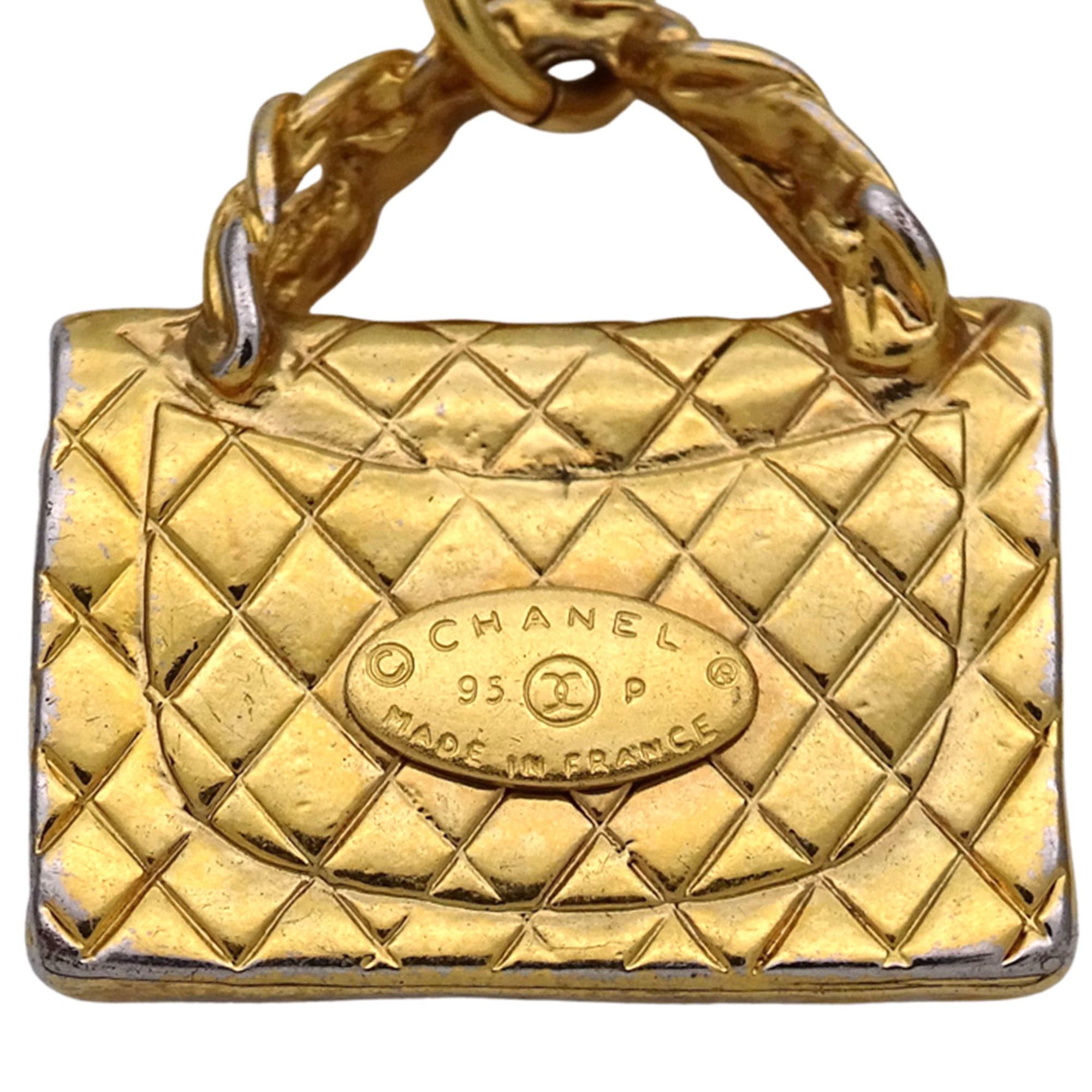 Chanel Chanel Matelassé Necklace for Women and Men, GP Gold, Handbag Motif, Long Size ONE SIZE - 5 Thumbnail