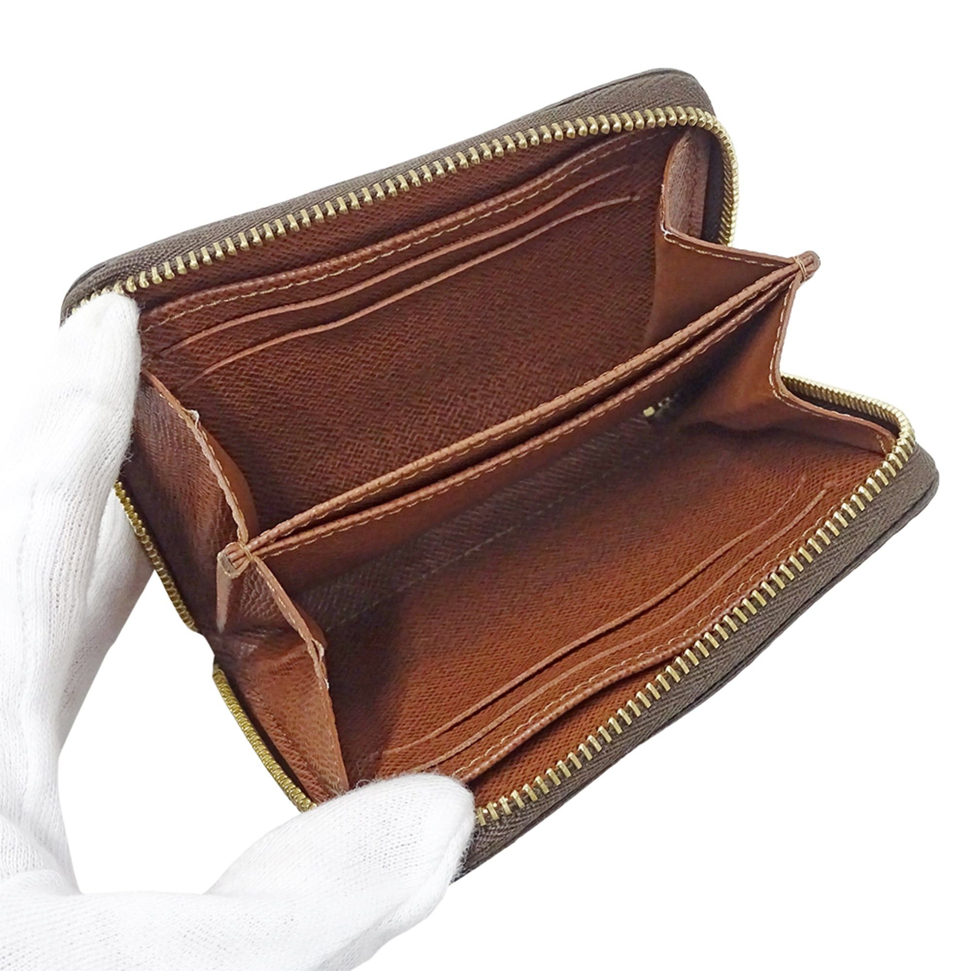 Louis Vuitton Louis Vuitton Monogram Wallet for Women and Men, Brand Wallet/Coin Purse, Zippy Coin Purse M60067 Brown, Round Zipper Size ONE SIZE - 4 Thumbnail