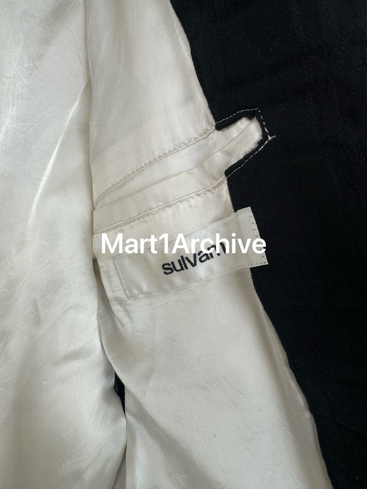 Sulvam Sulvam Contrast Stitching Jacket Size S Size US S / EU 44-46 / 1 - 6 Thumbnail
