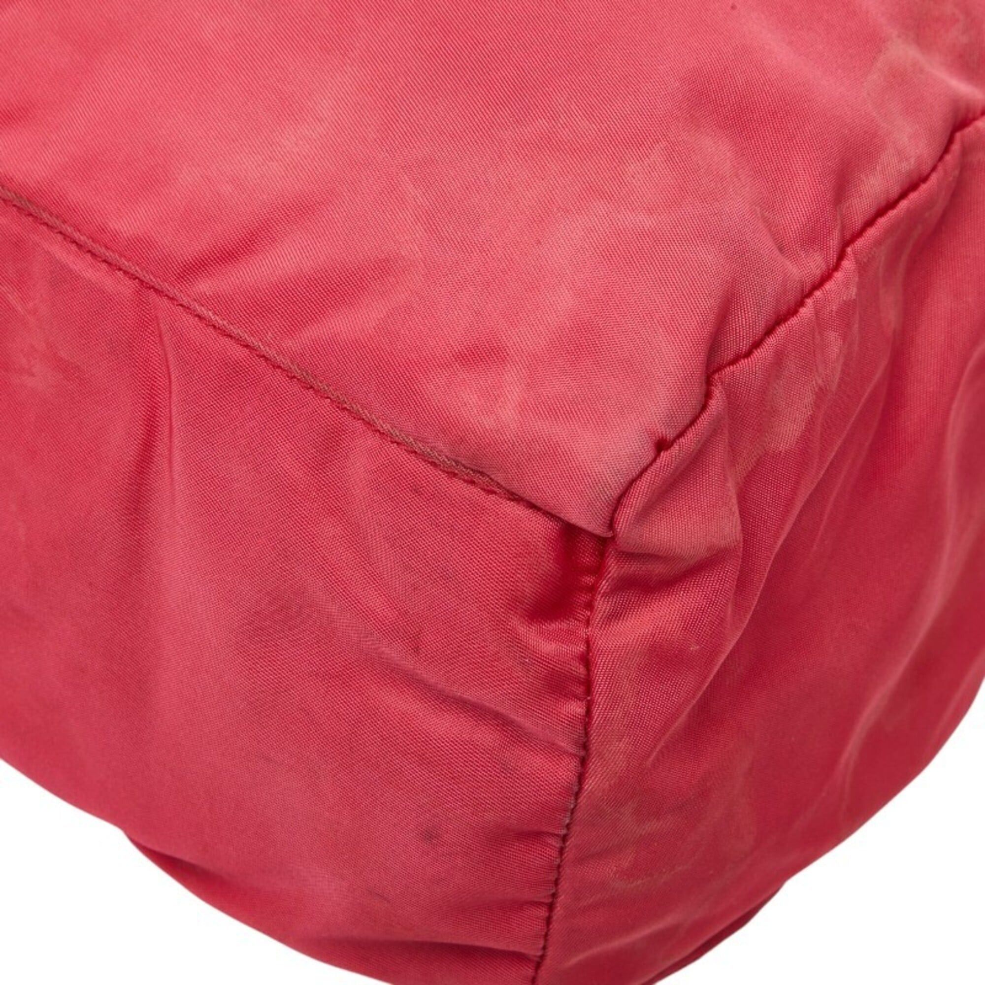 Prada Prada Triangle Logo Plate Handbag, Pink Nylon, Women's PRADA Size ONE SIZE - 4 Thumbnail