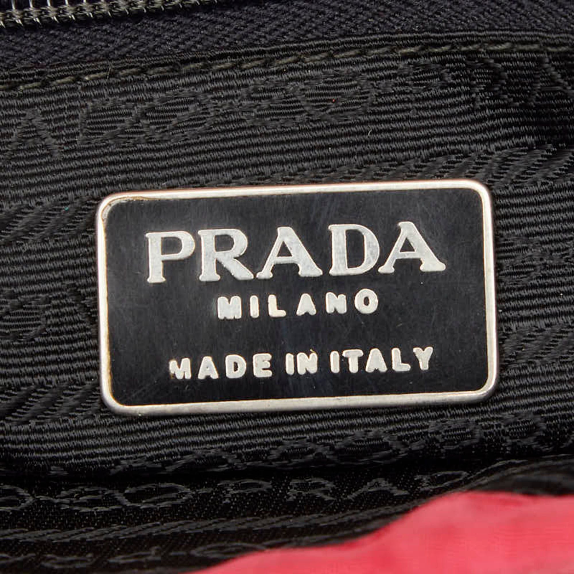 Prada Prada Triangle Logo Plate Handbag, Pink Nylon, Women's PRADA Size ONE SIZE - 12 Thumbnail