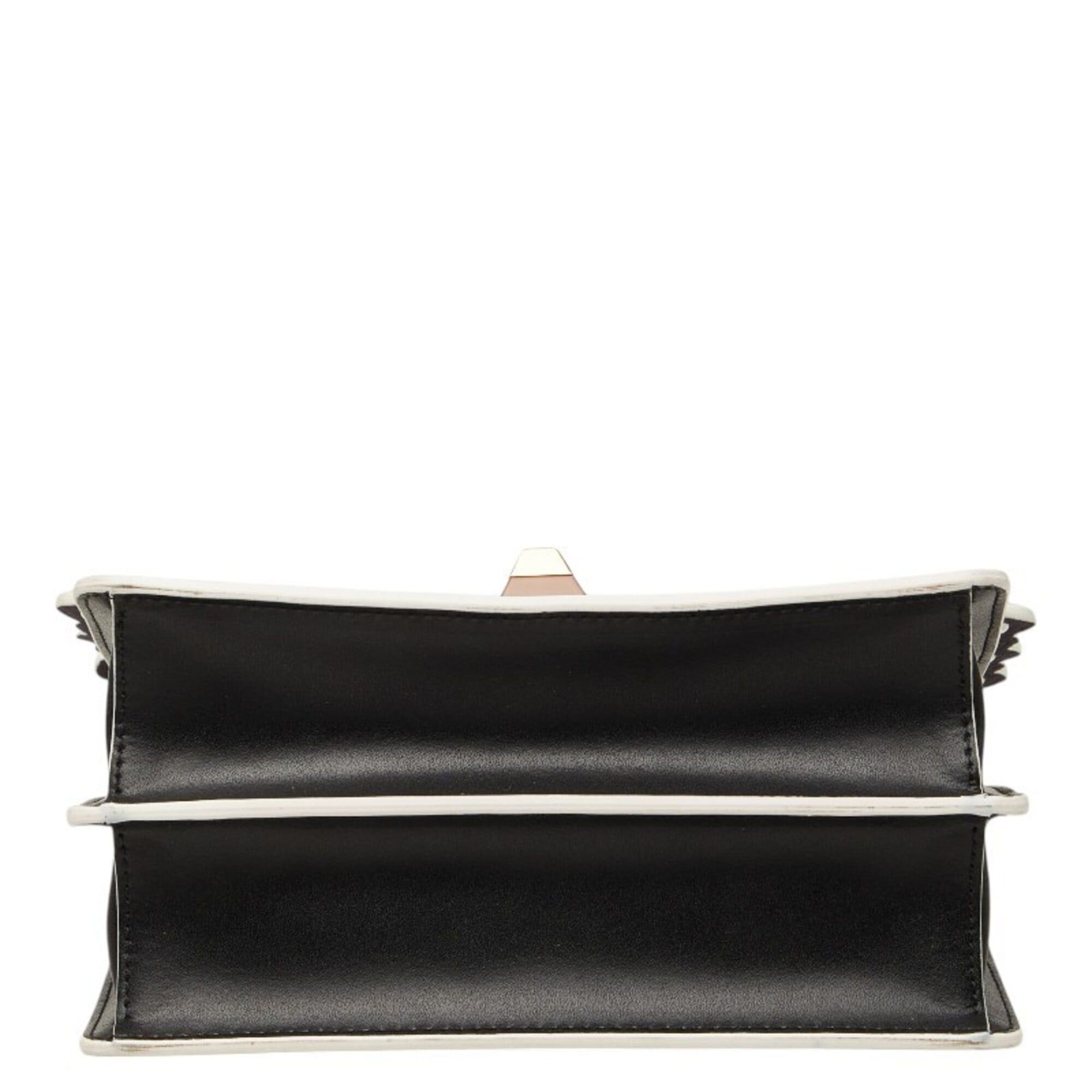 Fendi Fendi Kanai Mini Handbag Chain Shoulder Bag 2WAY 8M0381 Black Brown Leather Women's FENDI Size ONE SIZE - 3 Thumbnail