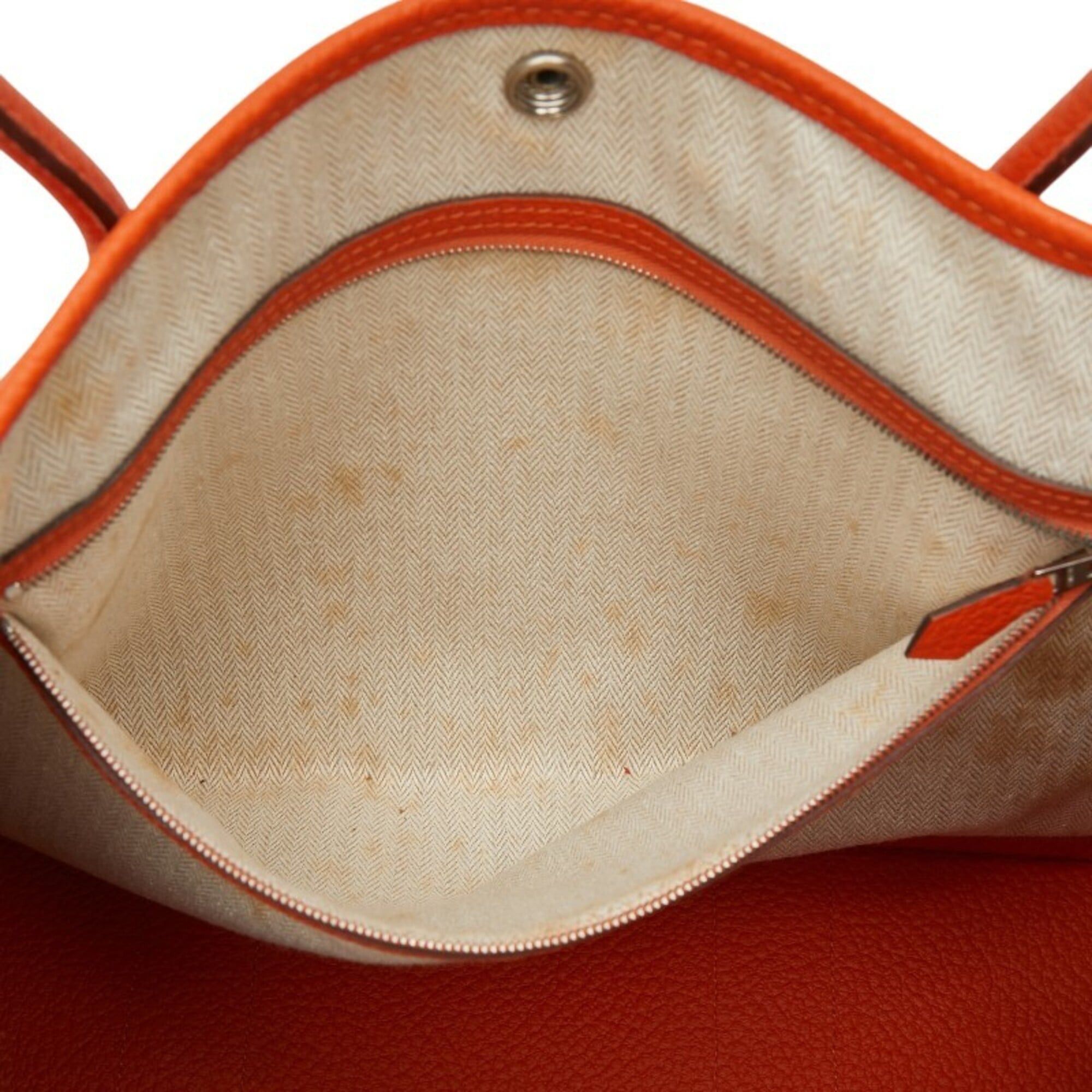 Hermes Hermes Garden Party PM Tote Bag Handbag Capucines Orange Country Women's HERMES Size ONE SIZE - 8 Thumbnail