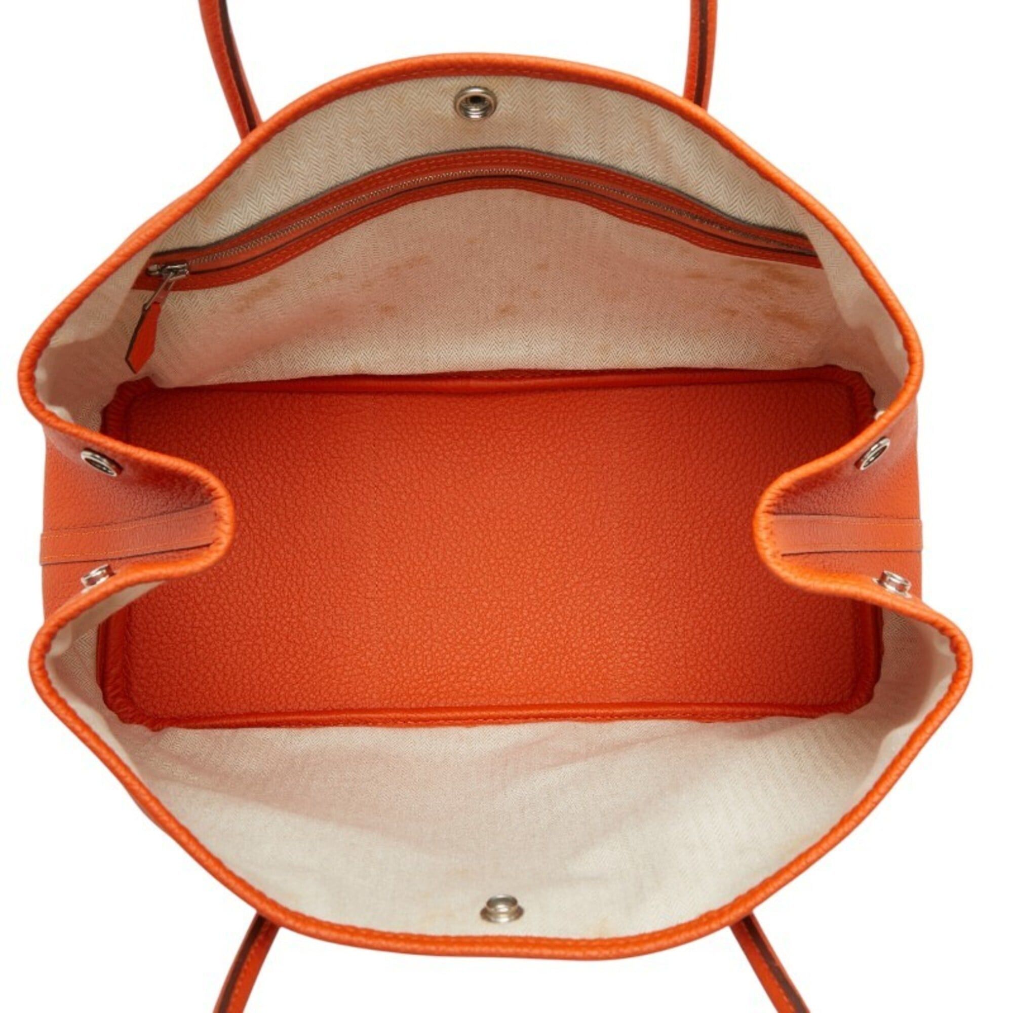 Hermes Hermes Garden Party PM Tote Bag Handbag Capucines Orange Country Women's HERMES Size ONE SIZE - 9 Thumbnail