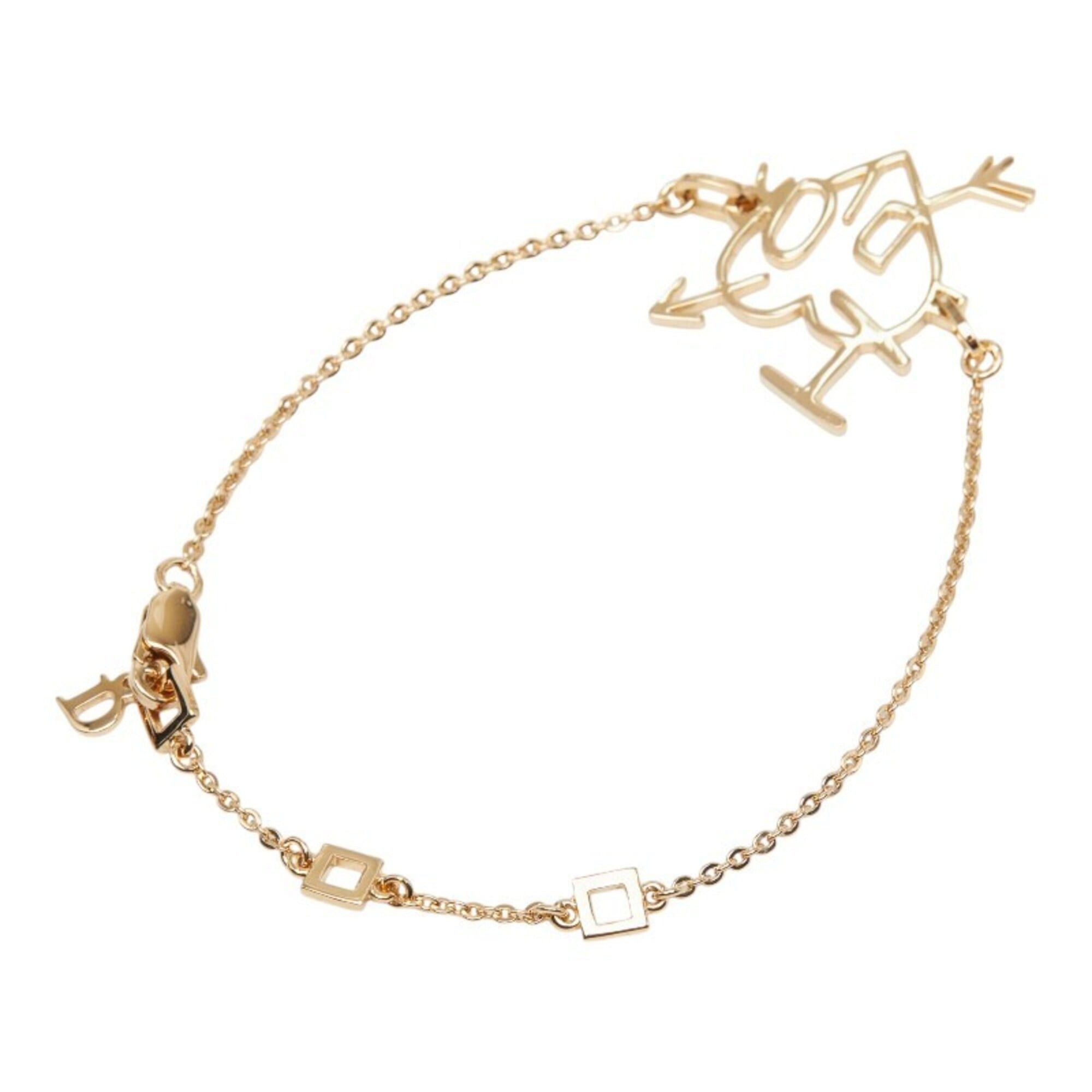 Dior Christian Dior Dior Heart Arrow Bracelet, Gold Plated, Women's Size ONE SIZE - 2 Thumbnail