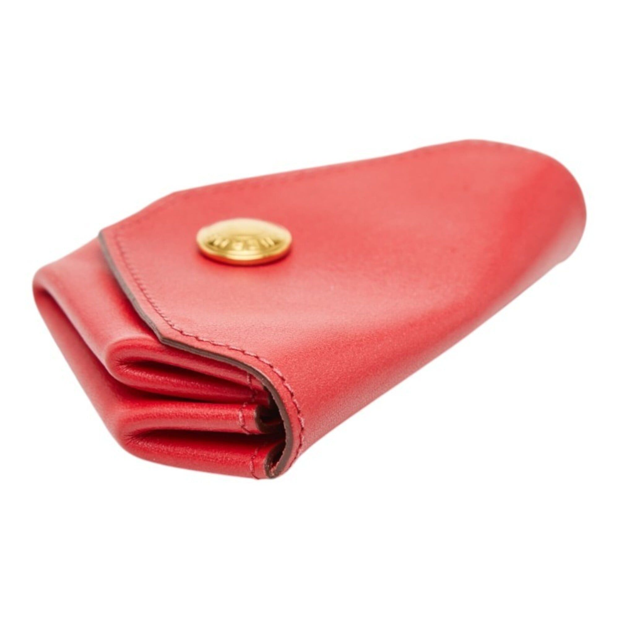 Hermes Hermes Le Vingt-Quatre Wallet/Coin Purse, 〇Y Stamp, Rouge Casaque Red, Veau Gulliver Leather, Women's Size ONE SIZE - 7 Thumbnail