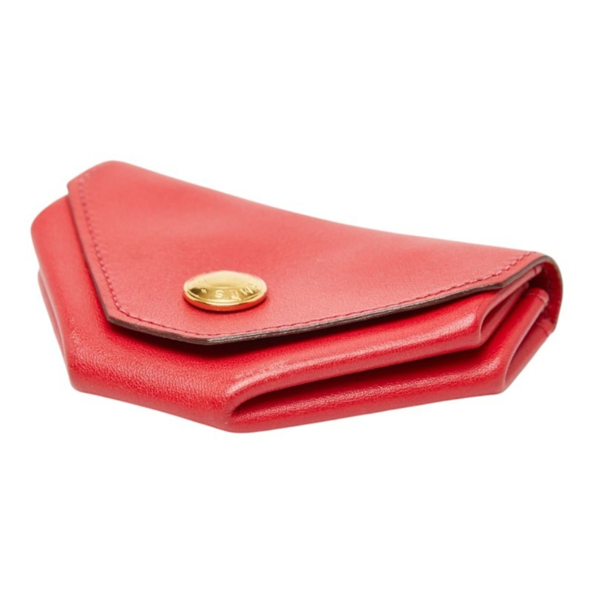 Hermes Hermes Le Vingt-Quatre Wallet/Coin Purse, 〇Y Stamp, Rouge Casaque Red, Veau Gulliver Leather, Women's Size ONE SIZE - 4 Thumbnail