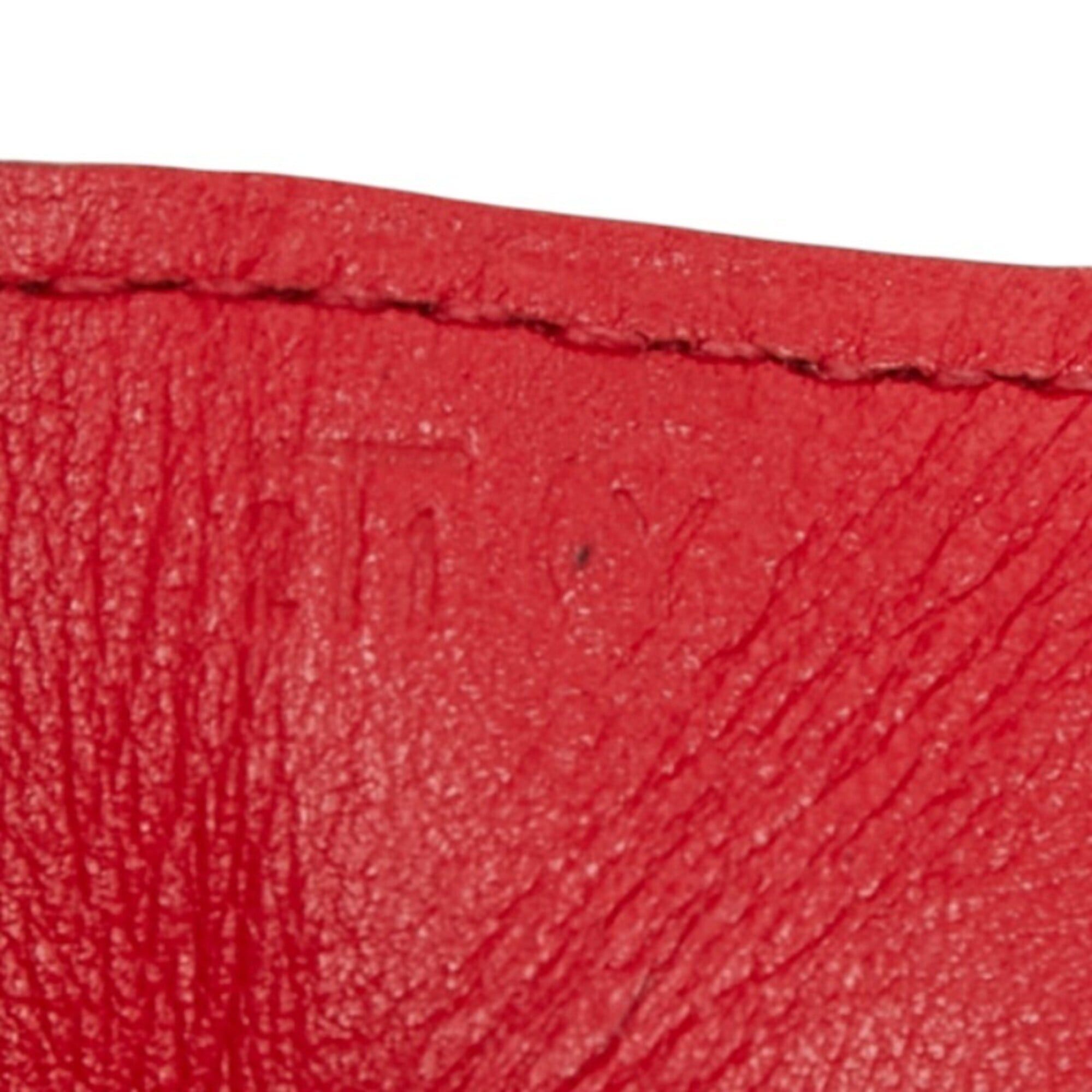 Hermes Hermes Le Vingt-Quatre Wallet/Coin Purse, 〇Y Stamp, Rouge Casaque Red, Veau Gulliver Leather, Women's Size ONE SIZE - 9 Thumbnail