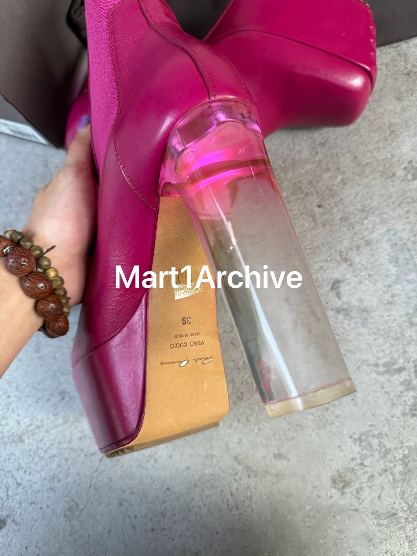 Rick Owens Rick Owens Fuchsia Minimal Grill Beatle Boots Size 39 Size US 9 / IT 39 - 5 Thumbnail
