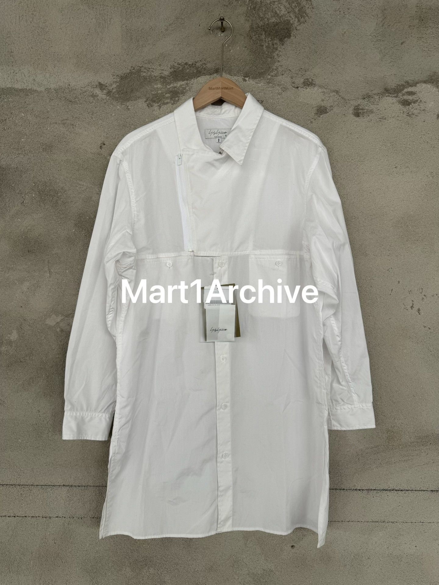 Yohji Yamamoto Yohji Yamamoto Pour Homme Zip Long Shirt Size M Size US M / EU 48-50 / 2 - 2 Thumbnail