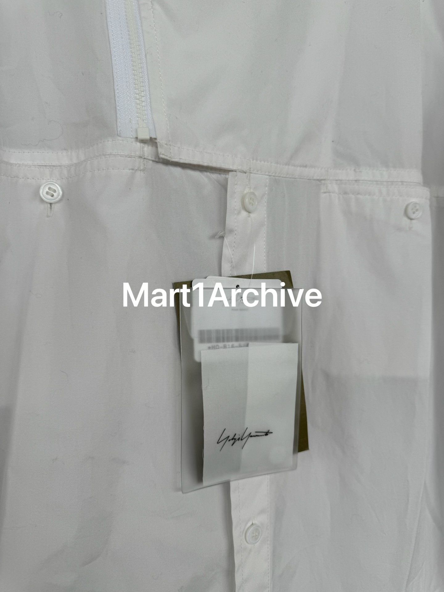 Yohji Yamamoto Yohji Yamamoto Pour Homme Zip Long Shirt Size M Size US M / EU 48-50 / 2 - 4 Thumbnail