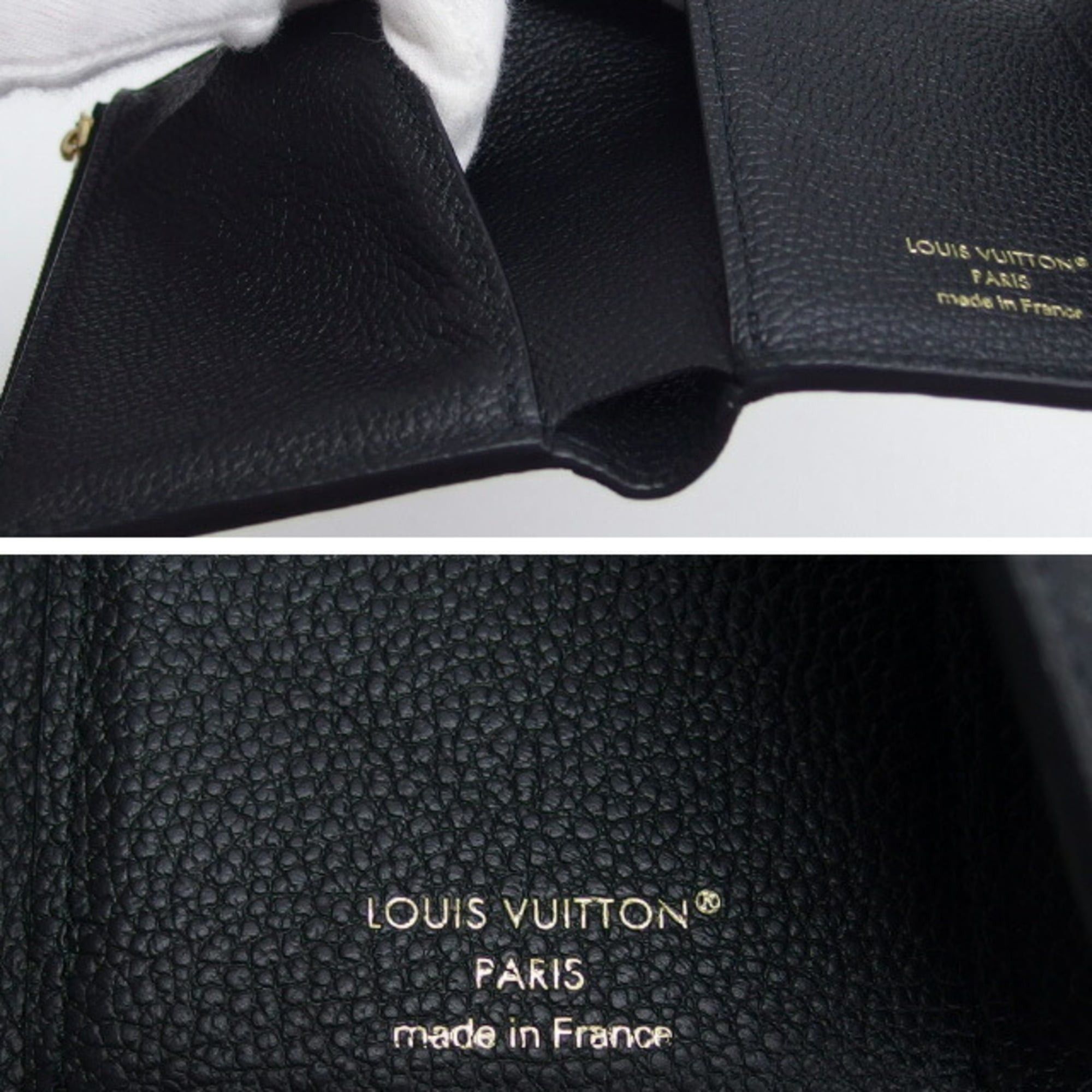 Louis Vuitton Louis Vuitton Monogram Empreinte Portefeuille Victorine, Black Size ONE SIZE - 9 Thumbnail