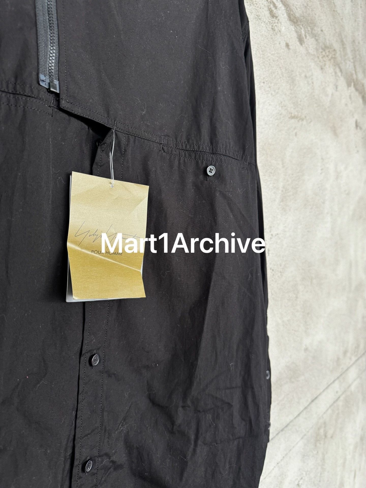 Yohji Yamamoto Yohji Yamamoto Pour Homme Zip Cotton Shirt Size 3 Size US L / EU 52-54 / 3 - 4 Thumbnail