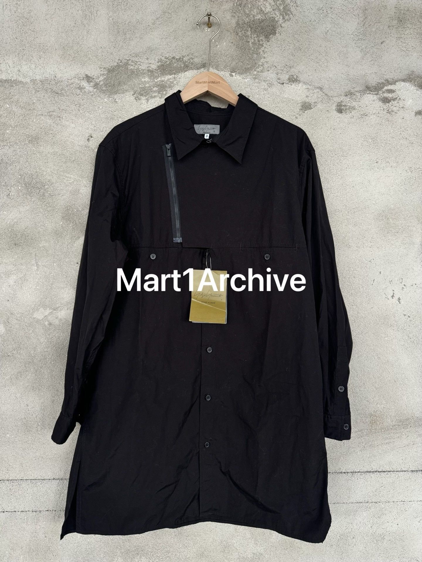 Yohji Yamamoto Yohji Yamamoto Pour Homme Zip Cotton Shirt Size 3 Size US L / EU 52-54 / 3 - 2 Thumbnail