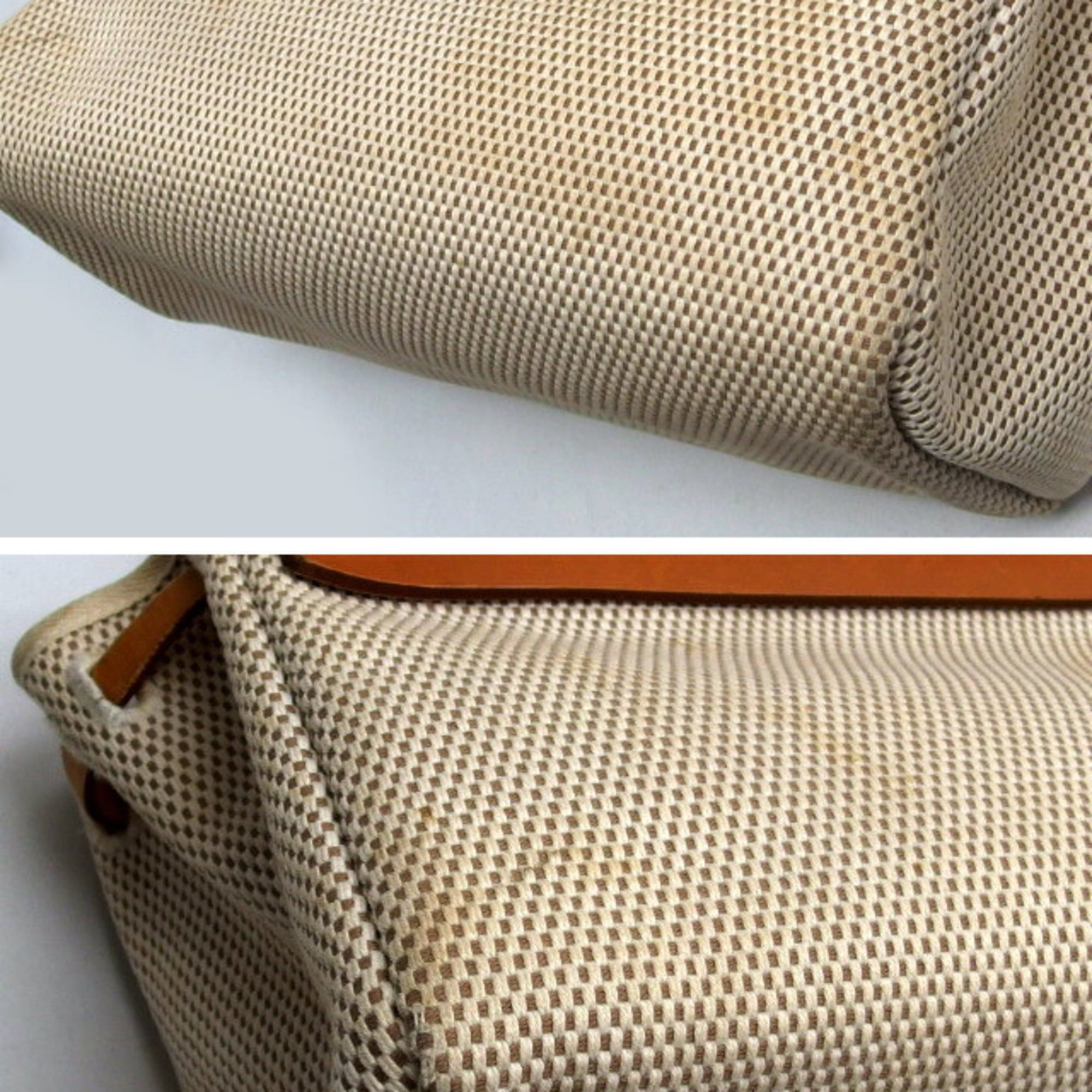 Hermes Hermes Herbag Cabas PM Tote Bag, Black/Beige Size ONE SIZE - 8 Thumbnail