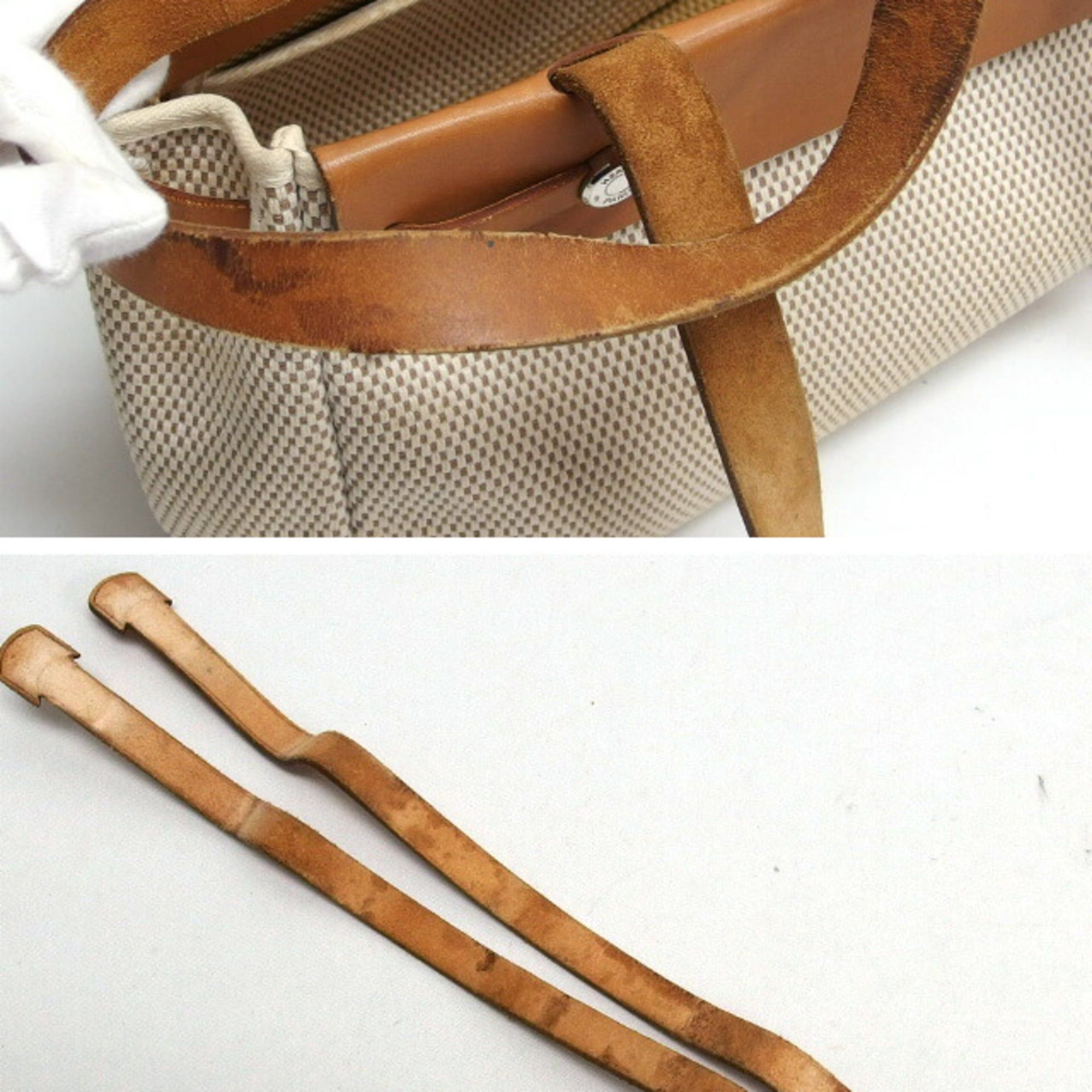 Hermes Hermes Herbag Cabas PM Tote Bag, Black/Beige Size ONE SIZE - 10 Thumbnail