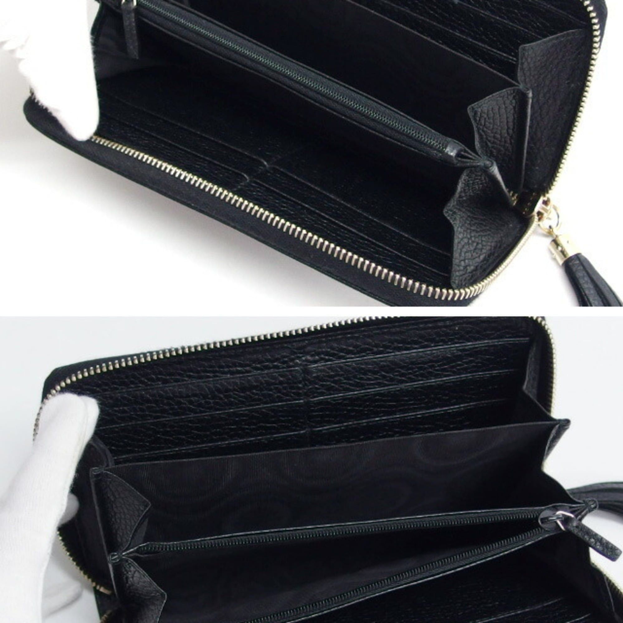 Gucci Gucci Soho Interlocking G Round Long Wallet, Black Size ONE SIZE - 4 Thumbnail