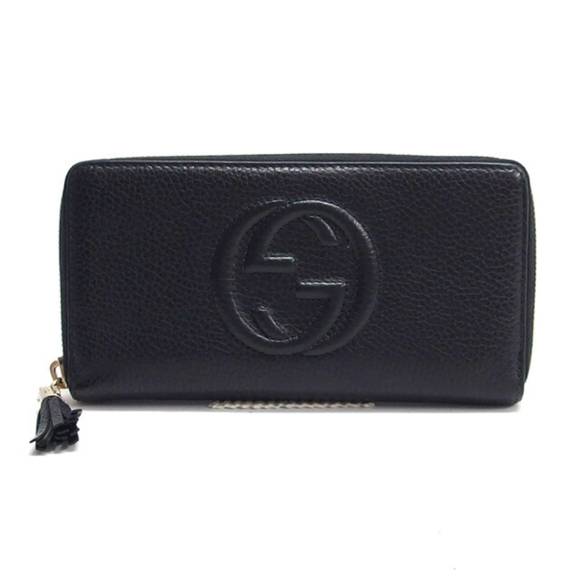 Gucci Gucci Soho Interlocking G Round Long Wallet, Black Size ONE SIZE - 2 Thumbnail
