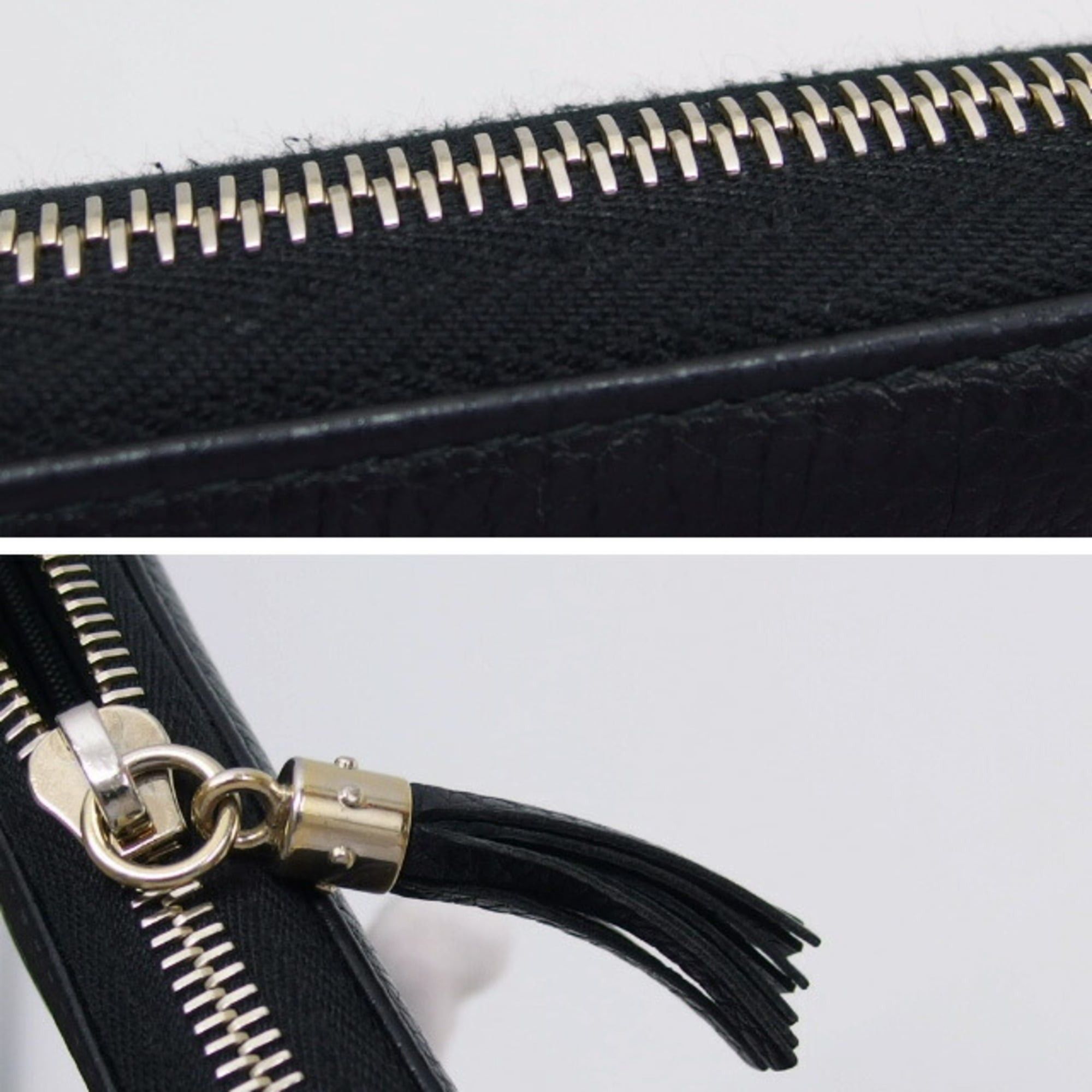 Gucci Gucci Soho Interlocking G Round Long Wallet, Black Size ONE SIZE - 7 Thumbnail