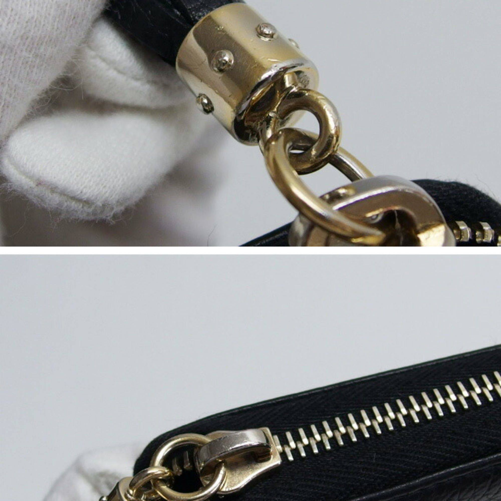 Gucci Gucci Soho Interlocking G Round Long Wallet, Black Size ONE SIZE - 8 Thumbnail