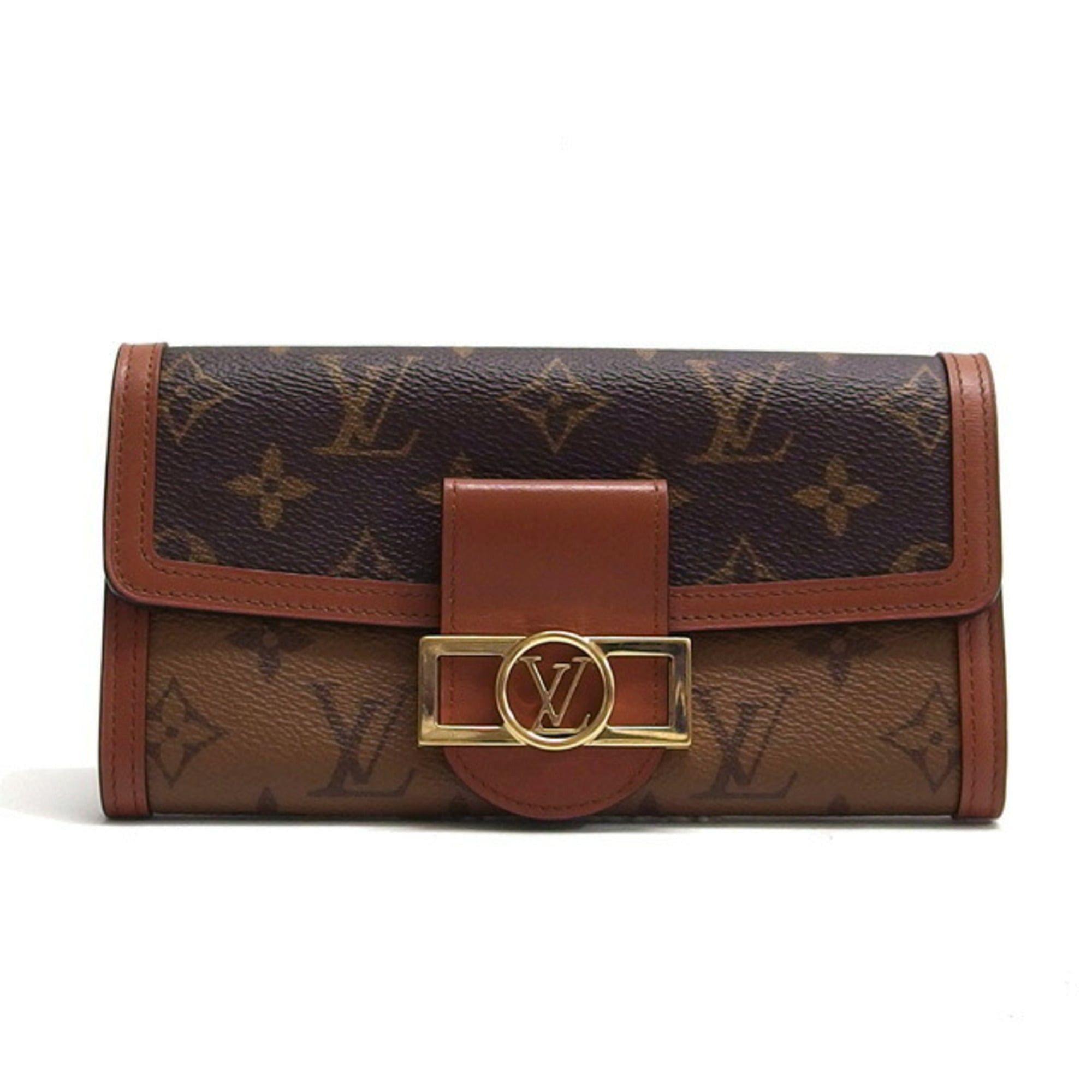 Louis Vuitton Louis Vuitton Monogram Reverse Portefeuille Sarah Dauphine Flap Long Wallet Size ONE SIZE - 2 Thumbnail