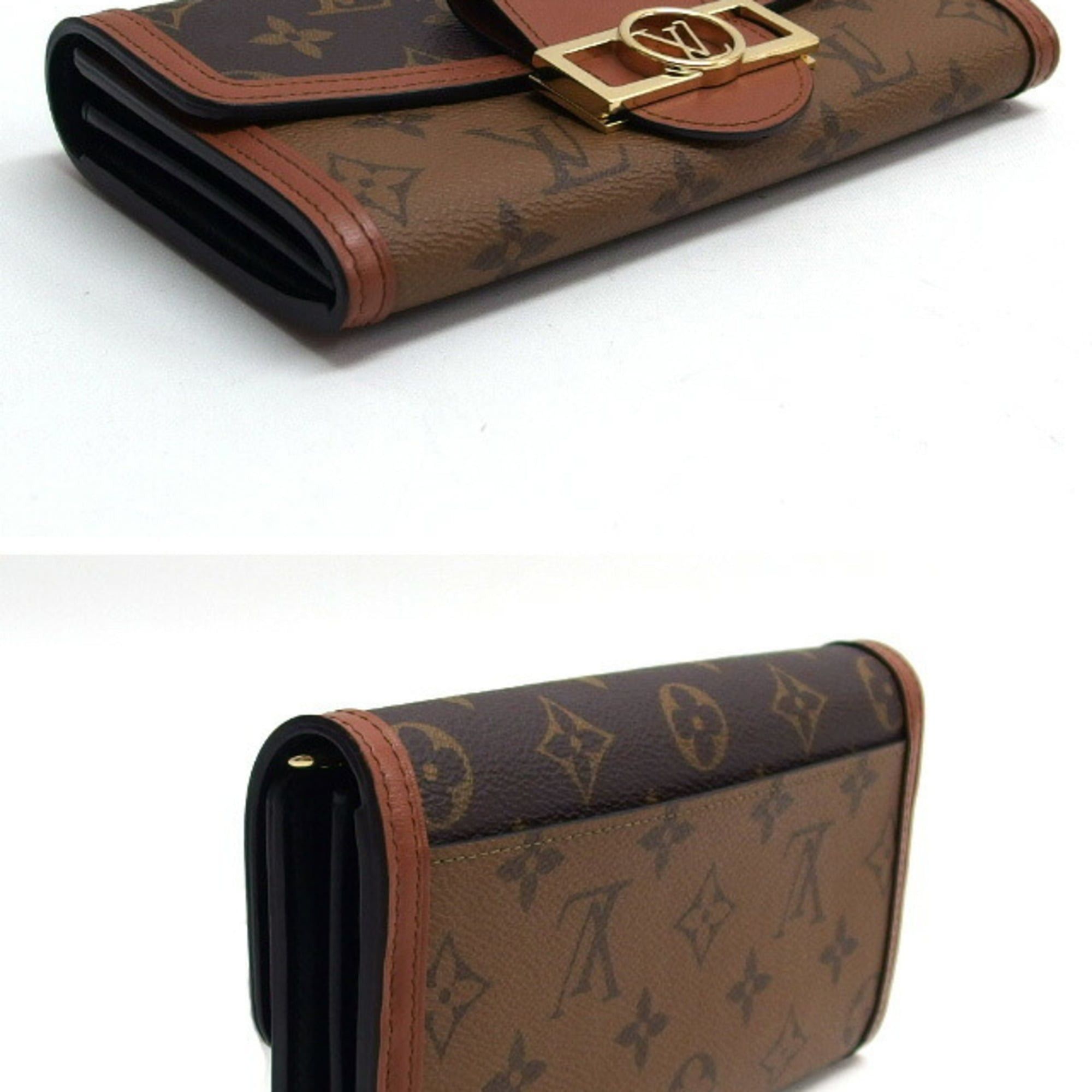 Louis Vuitton Louis Vuitton Monogram Reverse Portefeuille Sarah Dauphine Flap Long Wallet Size ONE SIZE - 3 Thumbnail