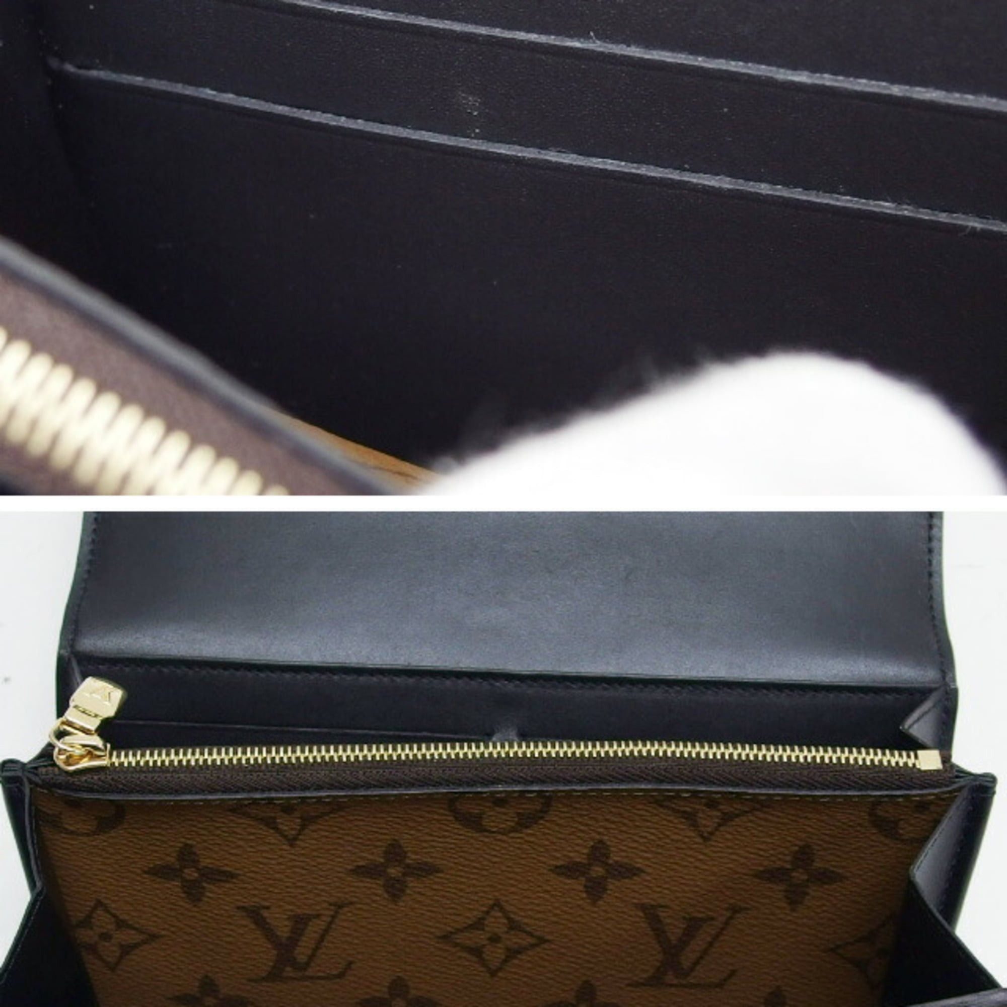 Louis Vuitton Louis Vuitton Monogram Reverse Portefeuille Sarah Dauphine Flap Long Wallet Size ONE SIZE - 11 Thumbnail
