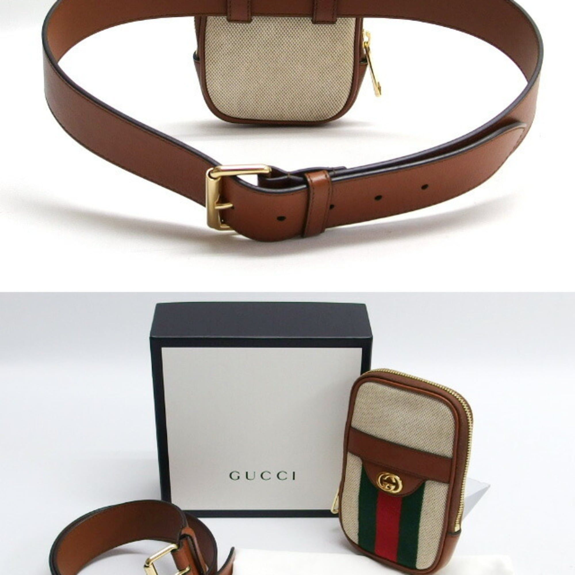 Gucci Gucci Sherry Line Double G Belt Bag/Pouch, Size 80 Size ONE SIZE - 4 Thumbnail