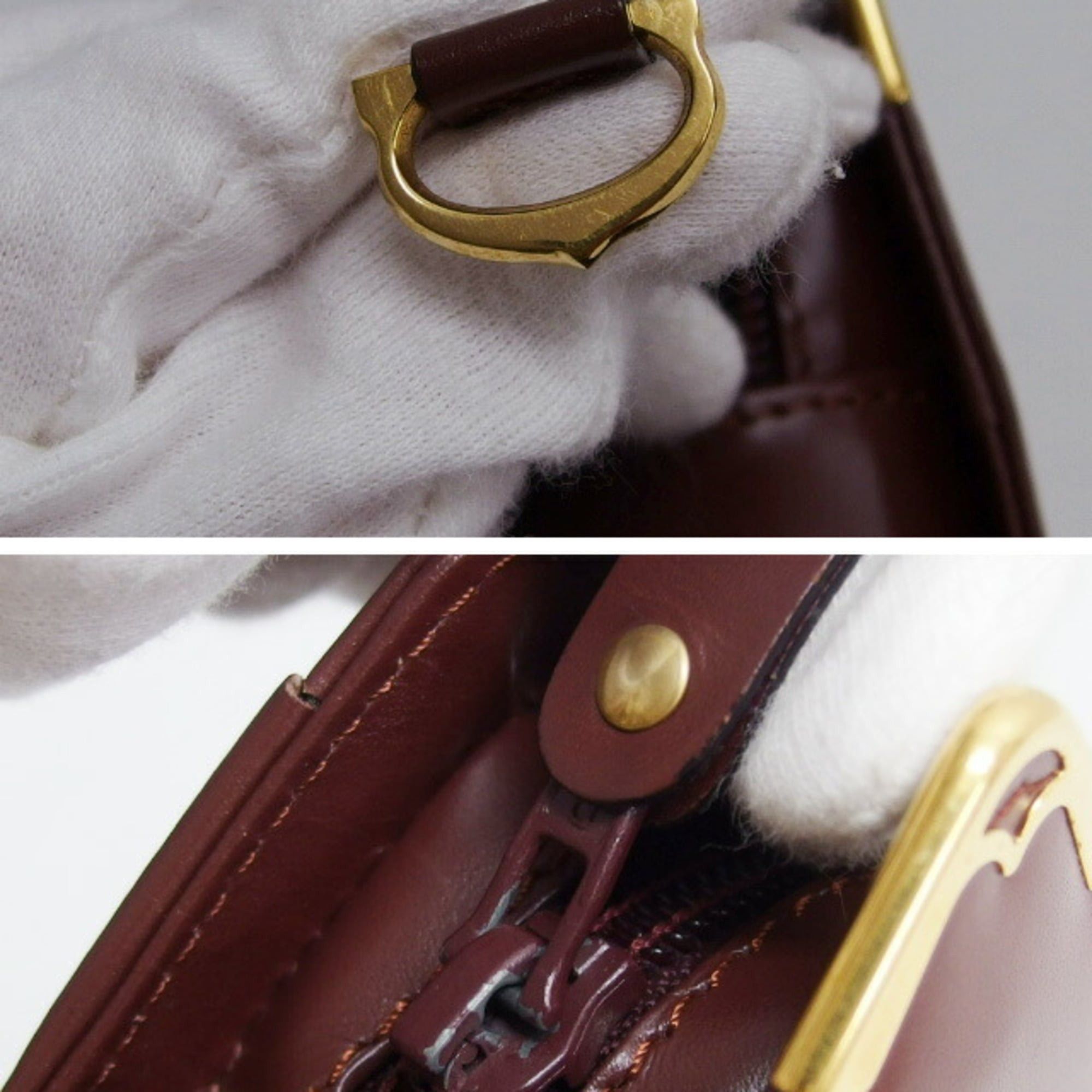 Cartier Cartier Must Line Clutch Bag, Second Bordeaux (Deep Red) Size ONE SIZE - 11 Thumbnail