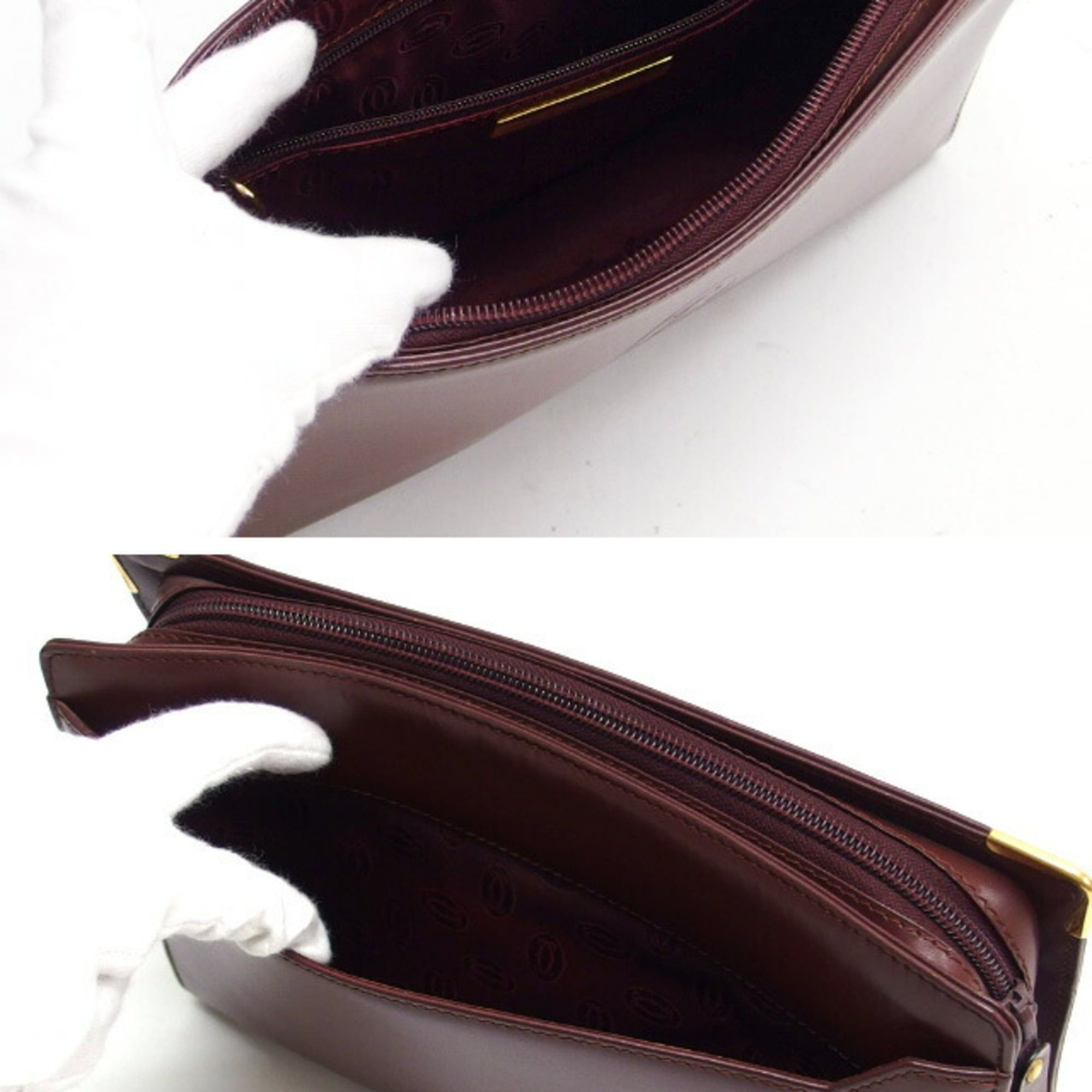 Cartier Cartier Must Line Clutch Bag, Second Bordeaux (Deep Red) Size ONE SIZE - 5 Thumbnail