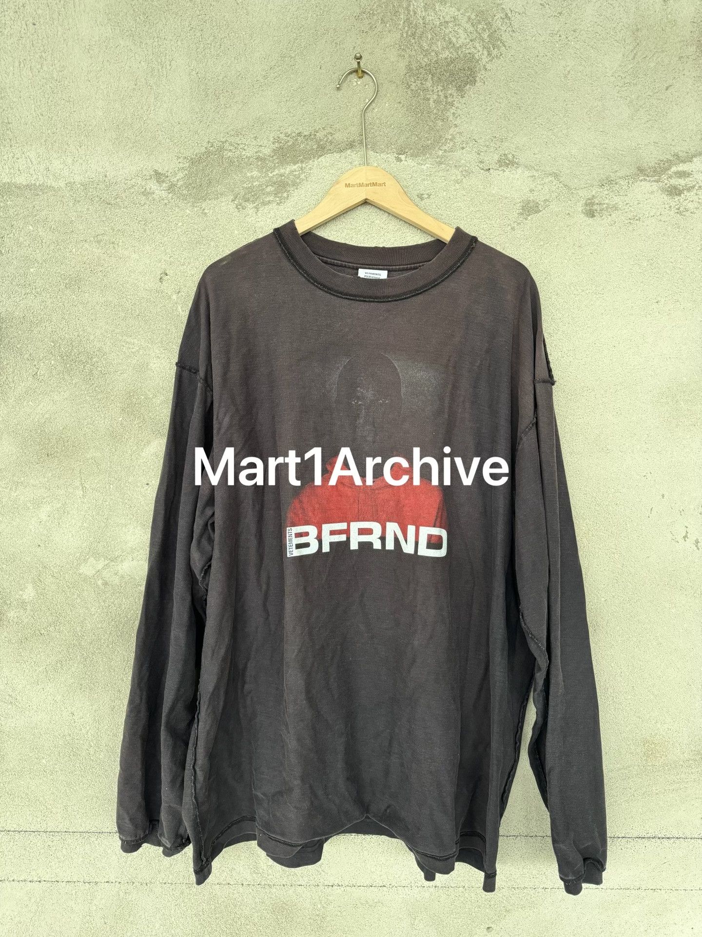 Vetements Vetements BFRND Graphic Long Sleeve T-Shirt Size M Size US M / EU 48-50 / 2 - 2 Thumbnail