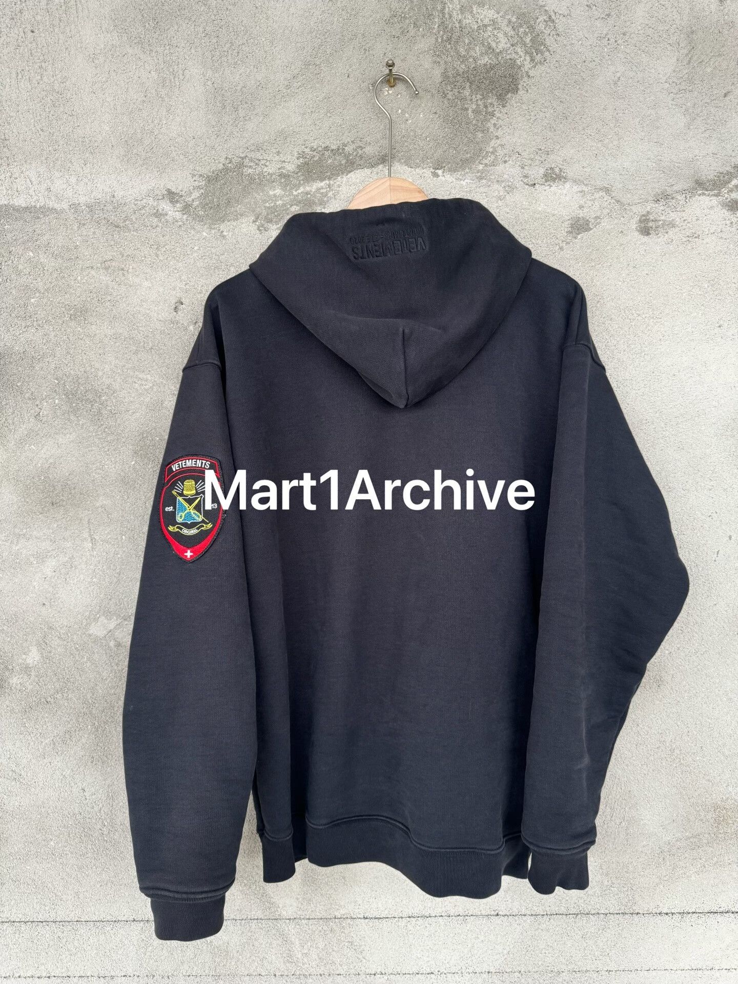 Vetements Vetements Dressmakers Patch Zip-Up Hoodie Size S Size US S / EU 44-46 / 1 - 3 Thumbnail