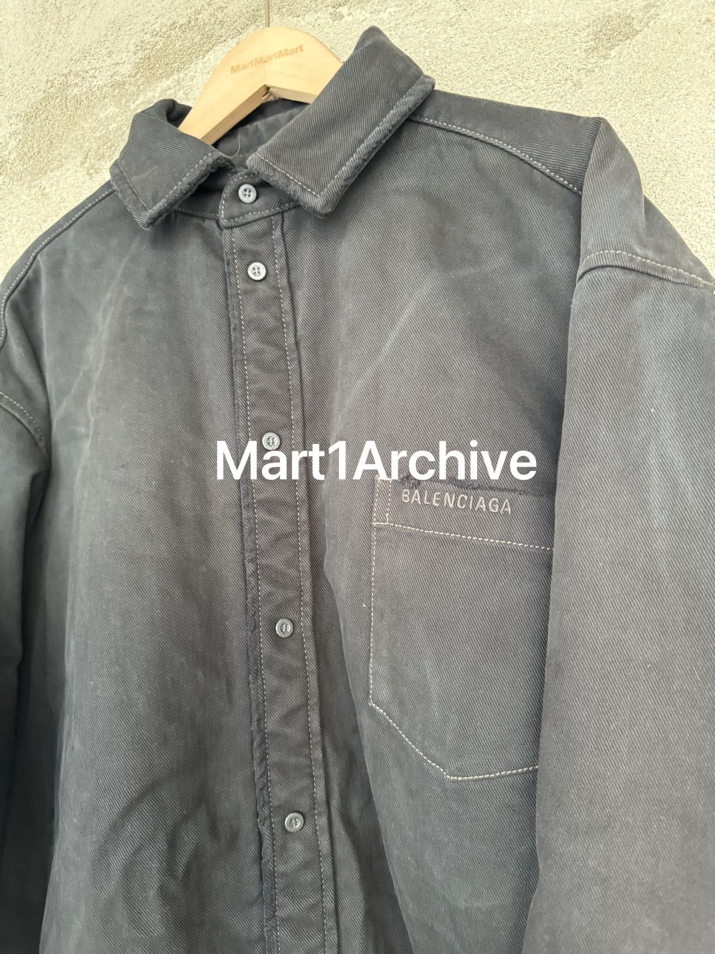 Balenciaga Balenciaga Black Denim Button Up Jacket XS Size US XS / EU 42 / 0 - 4 Thumbnail