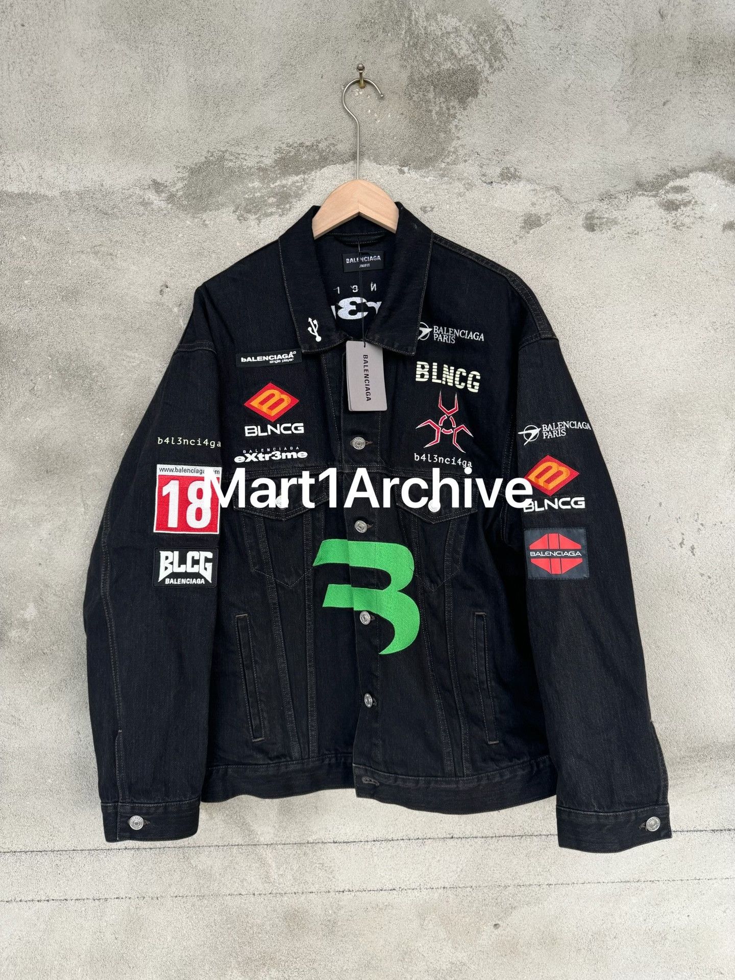 Balenciaga Balenciaga Gamer Denim Jacket Size M Size US M / EU 48-50 / 2 - 2 Thumbnail