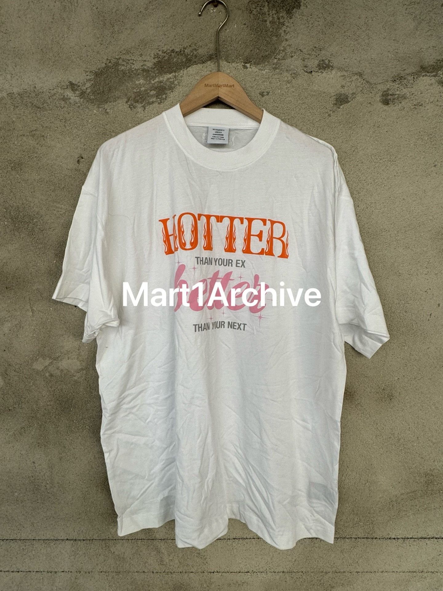 Vetements Vetements Hotter Than Your Ex T-Shirt Size S Size US S / EU 44-46 / 1 - 2 Thumbnail