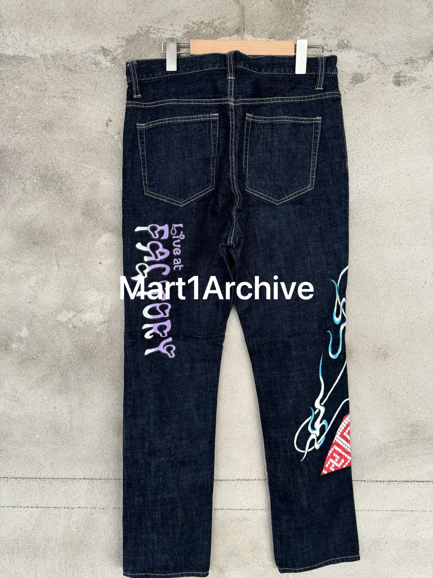 PPFM PPFM Geisha Print Denim Jeans Size 32 Size US 32 / EU 48 - 3 Thumbnail