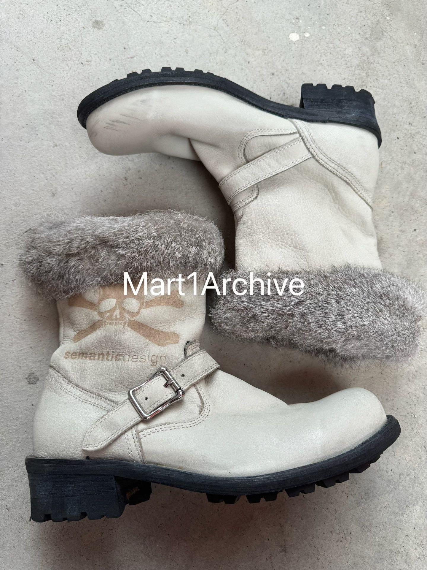semanticdesign Semantic Design Skull Print Fur Boots Size 9 Size US 9 / EU 42 - 2 Thumbnail