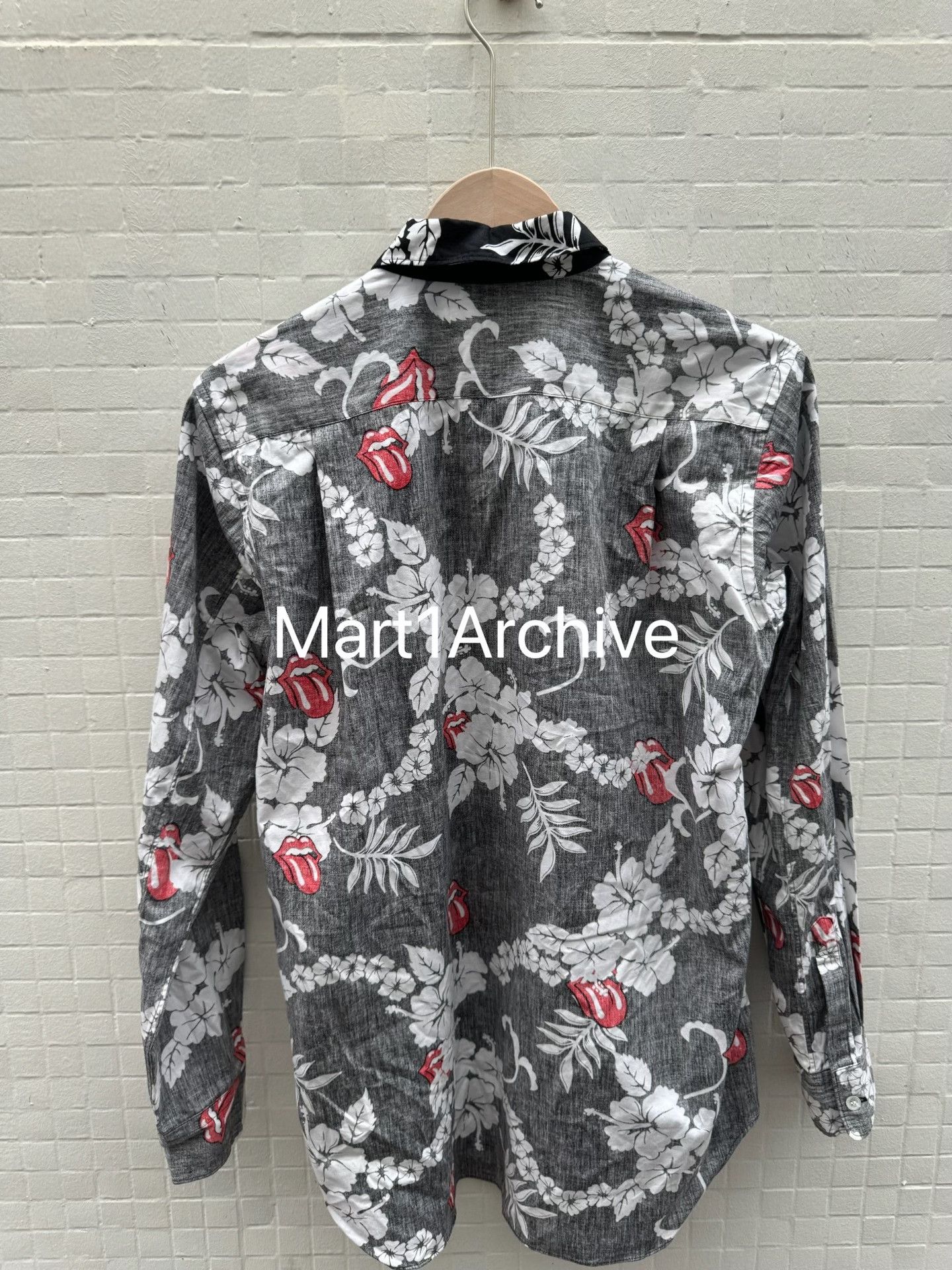 Comme des Garcons Comme des Garçons Homme Plus Rolling Stones Floral Shirt XS Size US XS / EU 42 / 0 - 3 Thumbnail