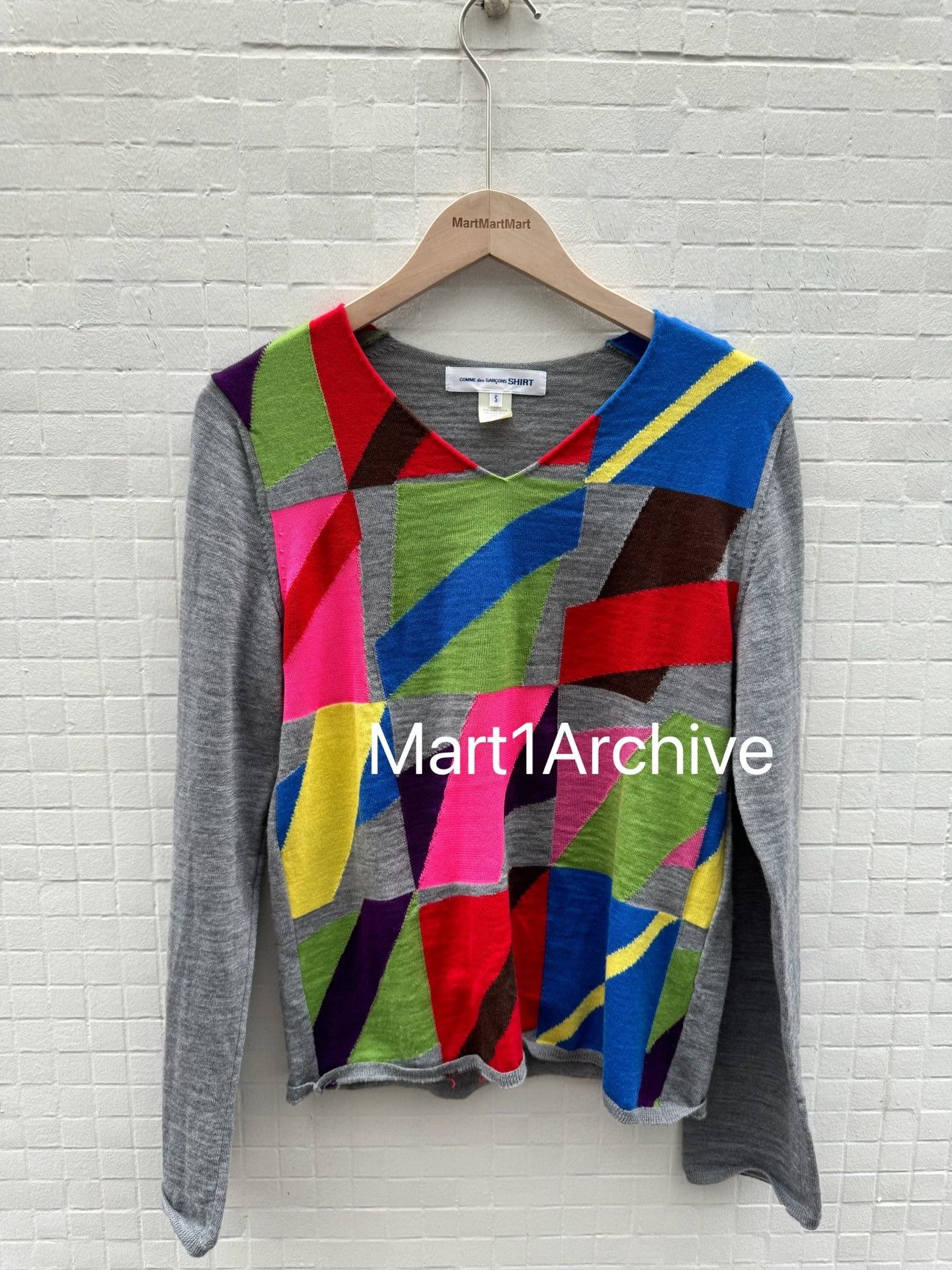 Comme des Garcons Comme des Garçons Shirt Abstract Color Block Sweater Size S Size US S / EU 44-46 / 1 - 2 Thumbnail