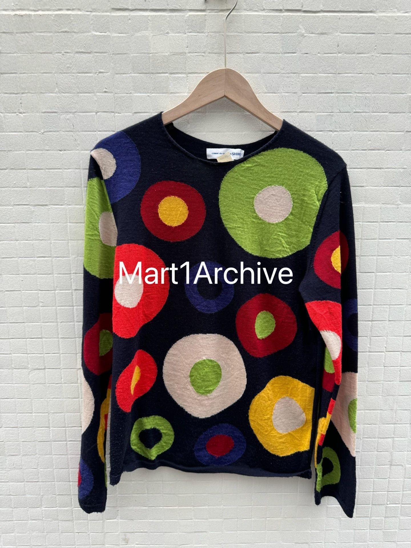 Comme des Garcons Comme des Garcons Shirt Multi-Color Circle Sweater Size S Size US S / EU 44-46 / 1 - 2 Thumbnail