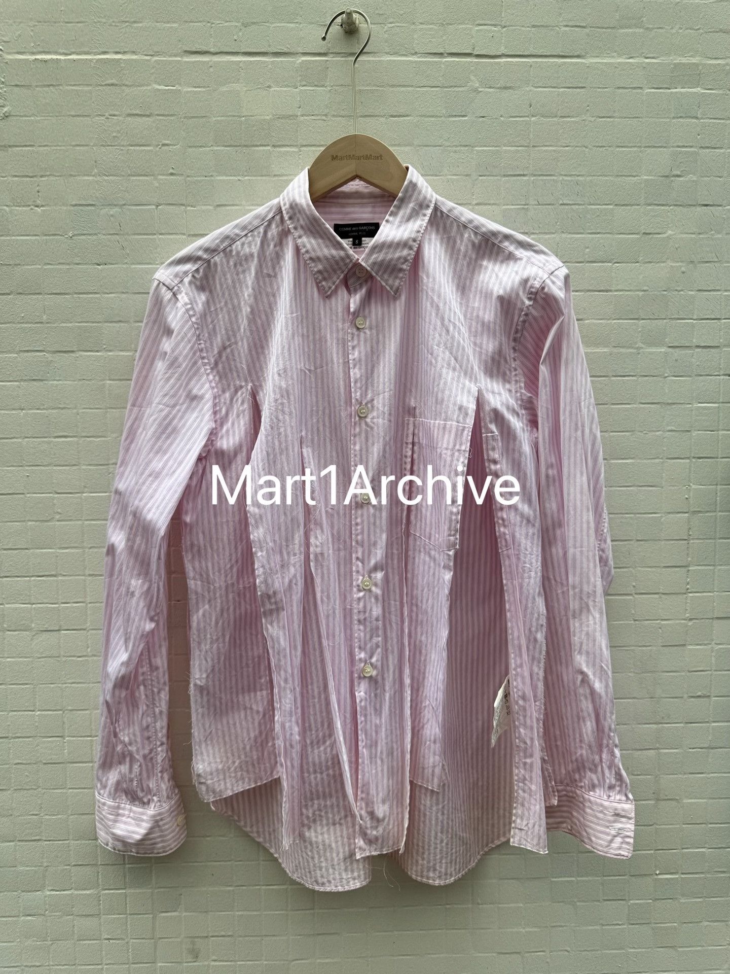 Comme des Garcons Comme Des Garçons Homme Plus Striped Shirt Size S Size US S / EU 44-46 / 1 - 2 Thumbnail