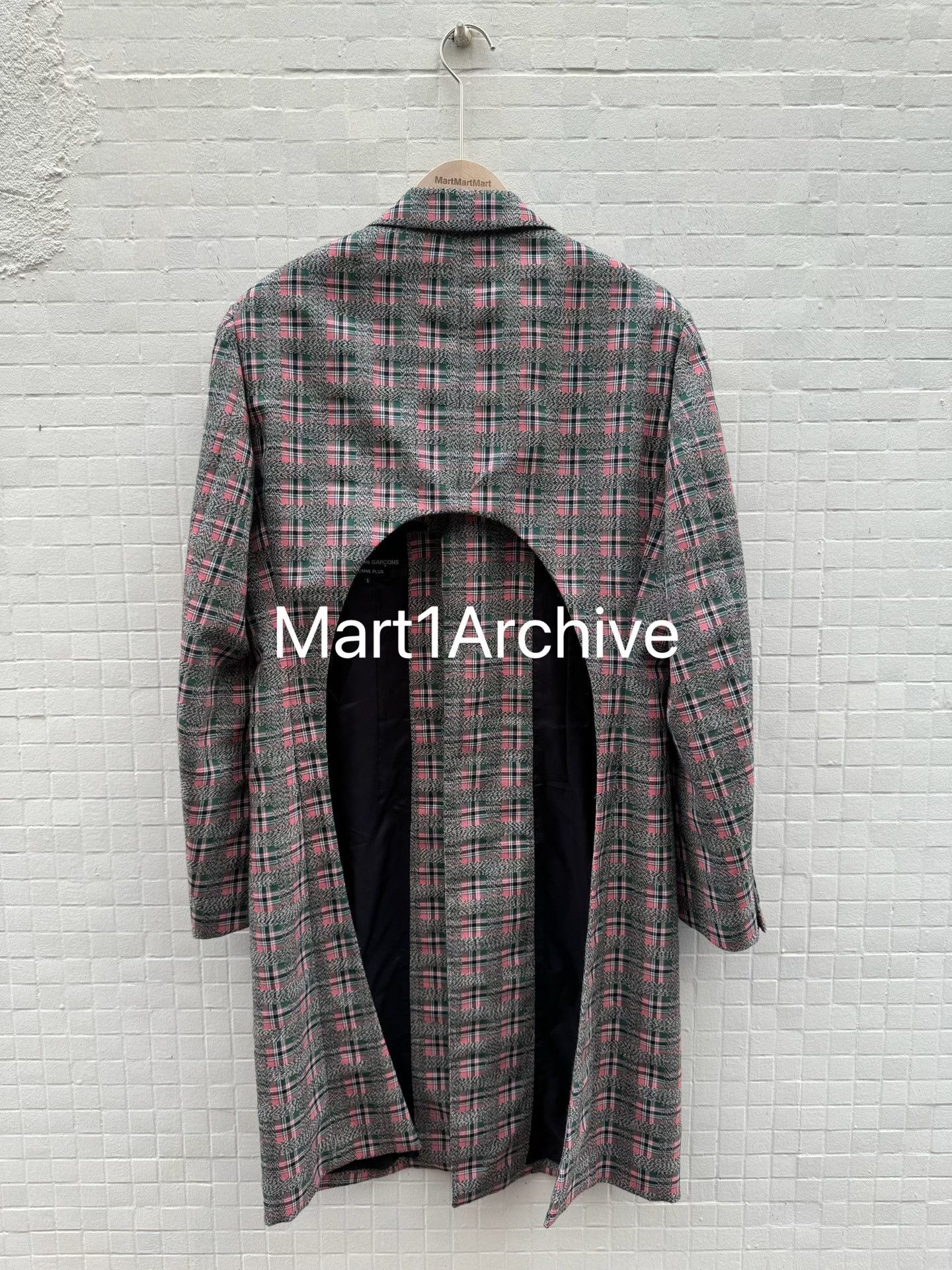 Comme des Garcons Comme des Garçons Homme Plus Plaid Wool Coat Size S Size US S / EU 44-46 / 1 - 3 Thumbnail