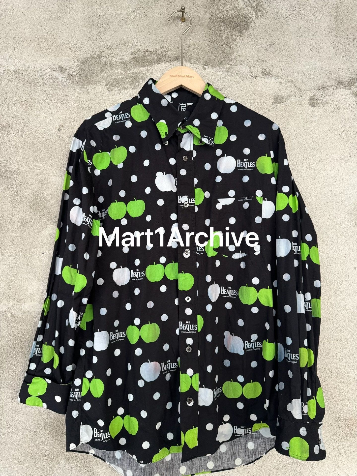 Comme des Garcons Comme des Garçons x The Beatles Apple Print Shirt XXL Size US XXL / EU 58 / 5 - 2 Thumbnail