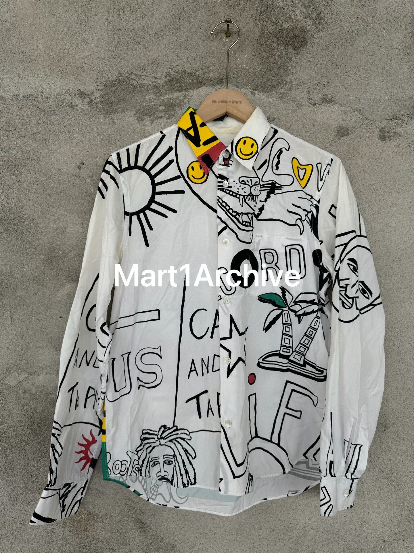 Junya Watanabe Junya Watanabe Comme des Garçons Graffiti Shirt Size M Size US M / EU 48-50 / 2 - 2 Thumbnail