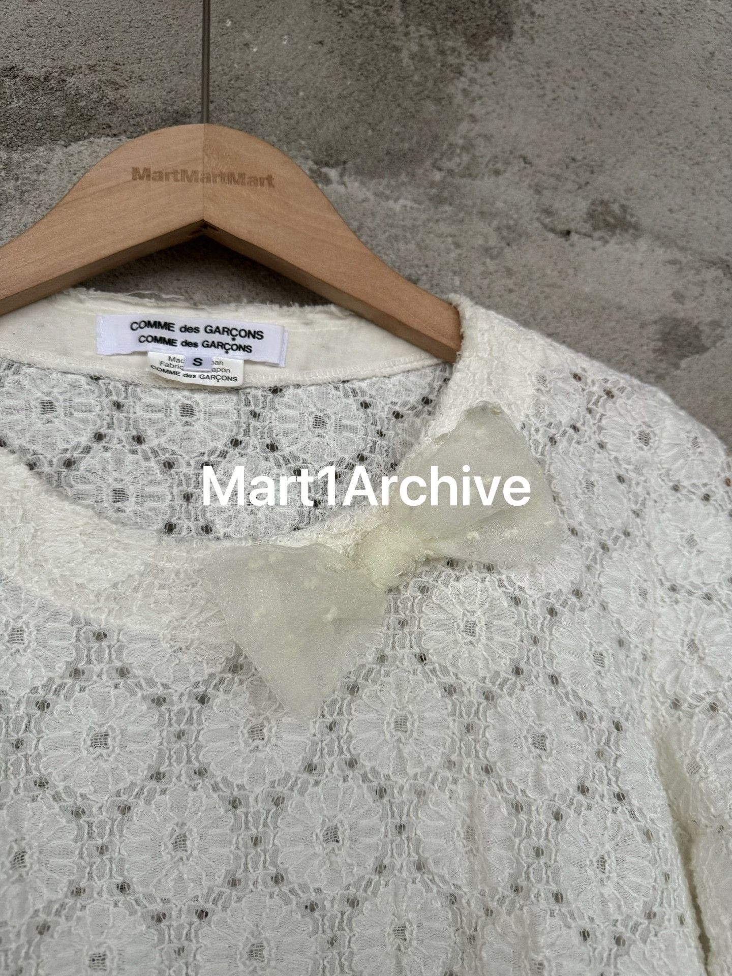 Comme des Garcons Comme des Garçons Lace Bow Long Sleeve Top Size S Size S / US 4 / IT 40 - 5 Thumbnail