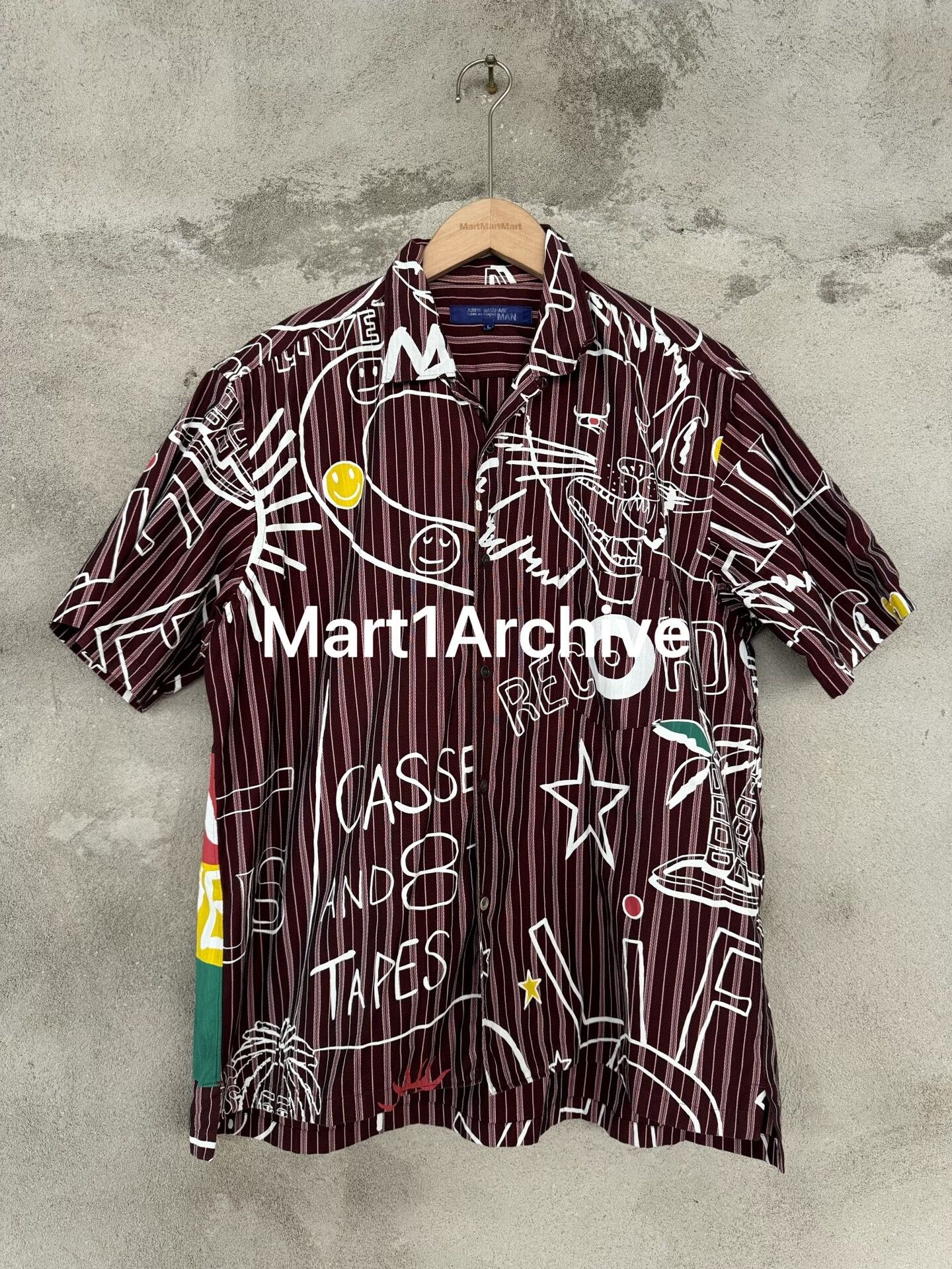 Junya Watanabe Junya Watanabe Graphic Print Button Up Shirt Size L Size US L / EU 52-54 / 3 - 2 Thumbnail