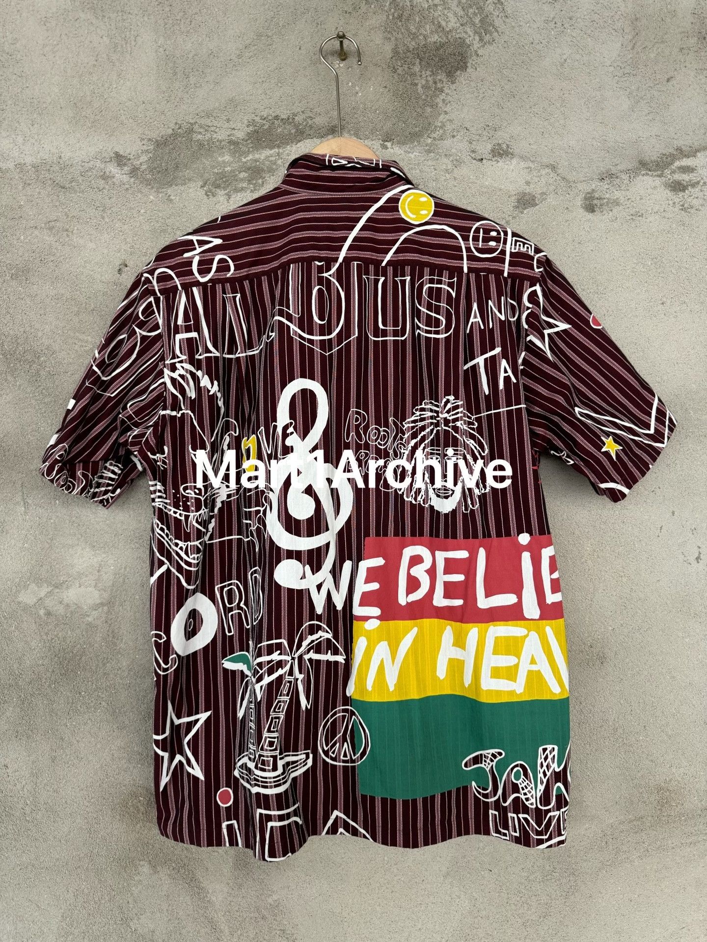 Junya Watanabe Junya Watanabe Graphic Print Button Up Shirt Size L Size US L / EU 52-54 / 3 - 3 Thumbnail